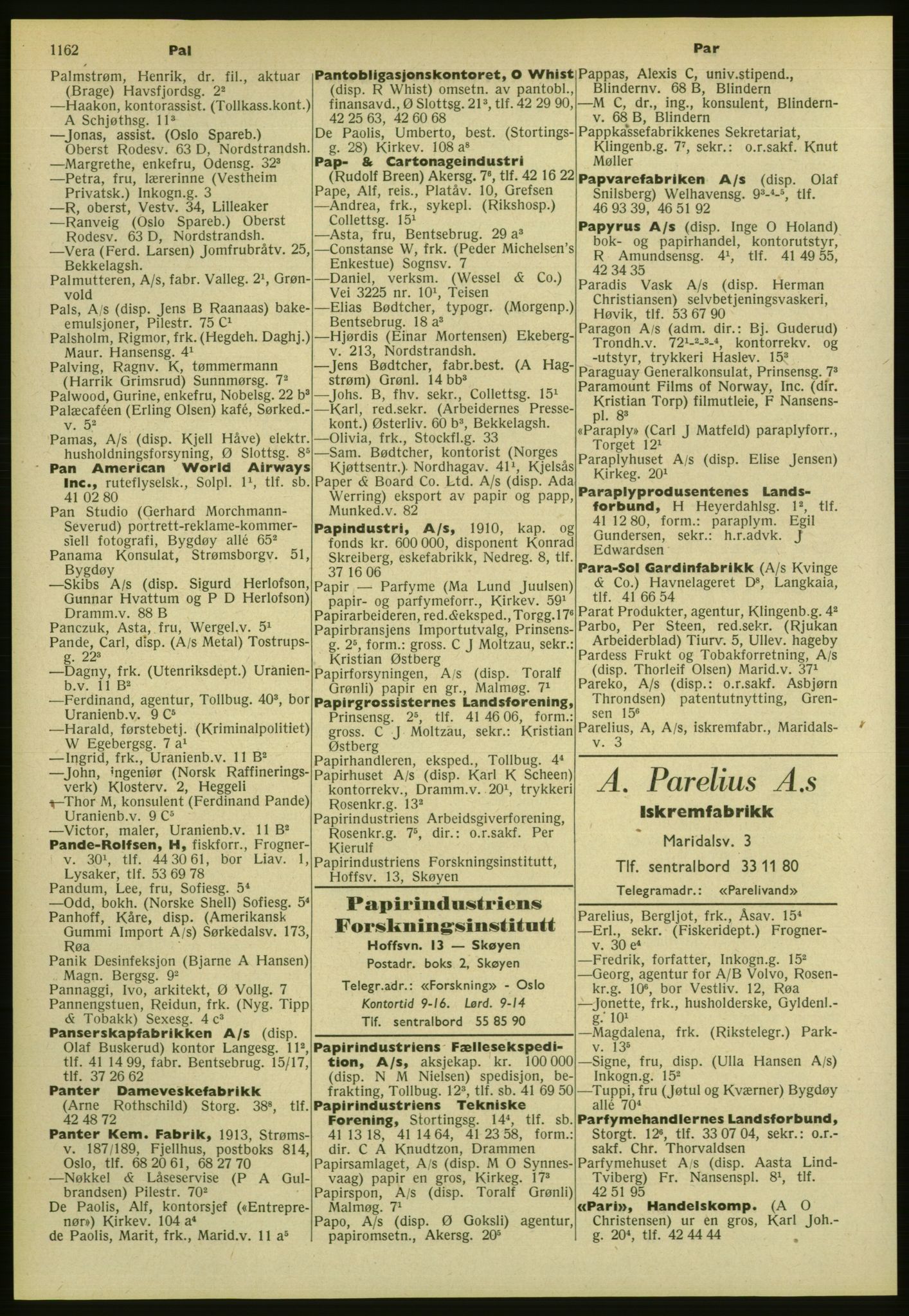 Kristiania/Oslo adressebok, PUBL/-, 1952, p. 1162