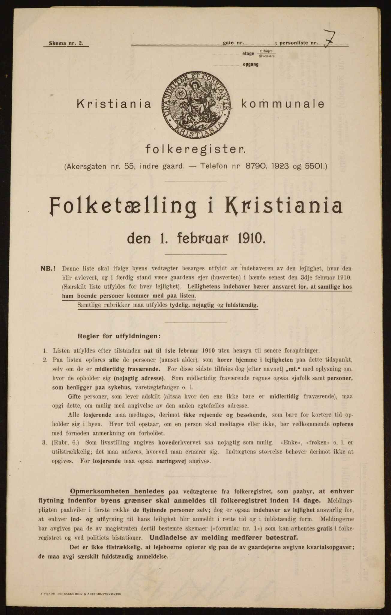 OBA, Municipal Census 1910 for Kristiania, 1910, p. 56571