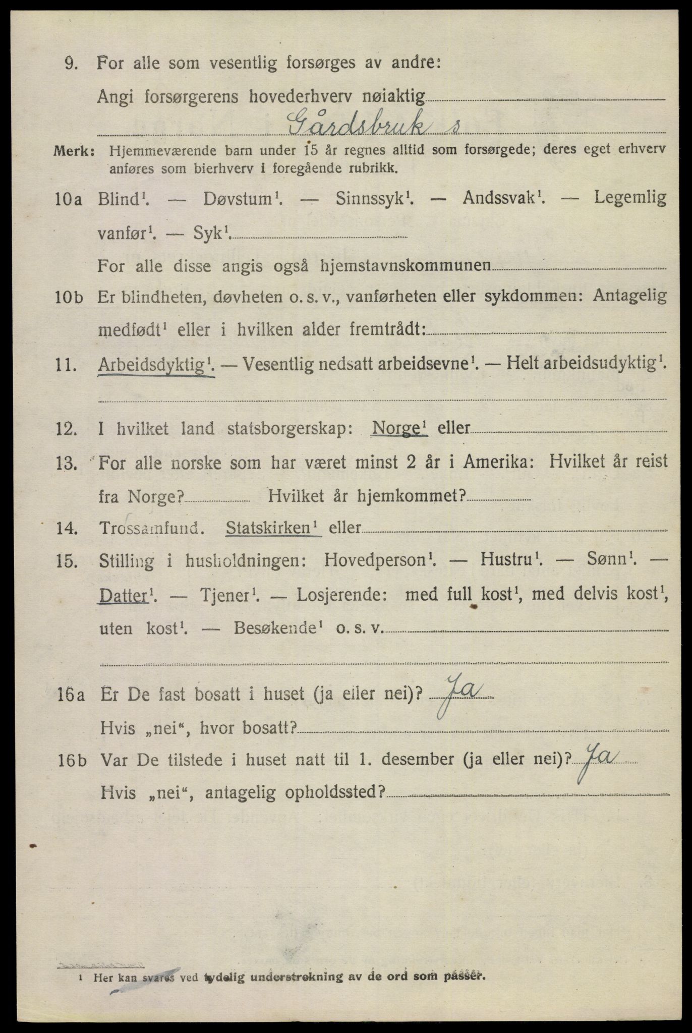 SAKO, 1920 census for Gjerpen, 1920, p. 7911