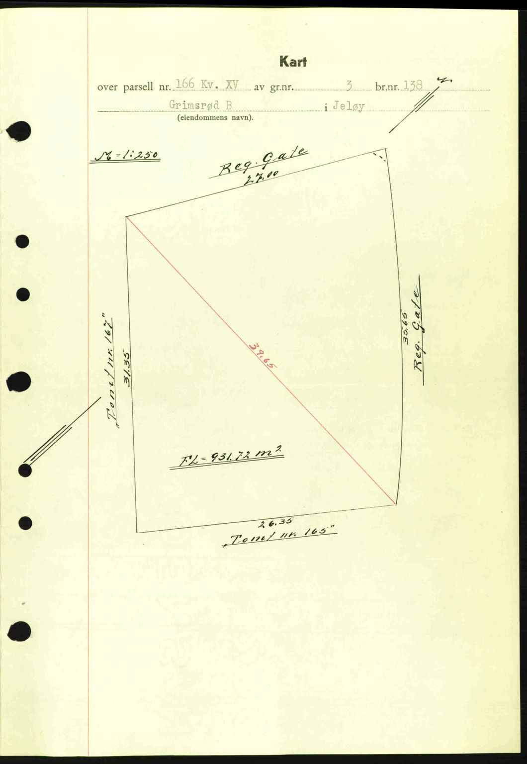 Moss sorenskriveri, SAO/A-10168: Mortgage book no. A9, 1941-1942, Diary no: : 2461/1941