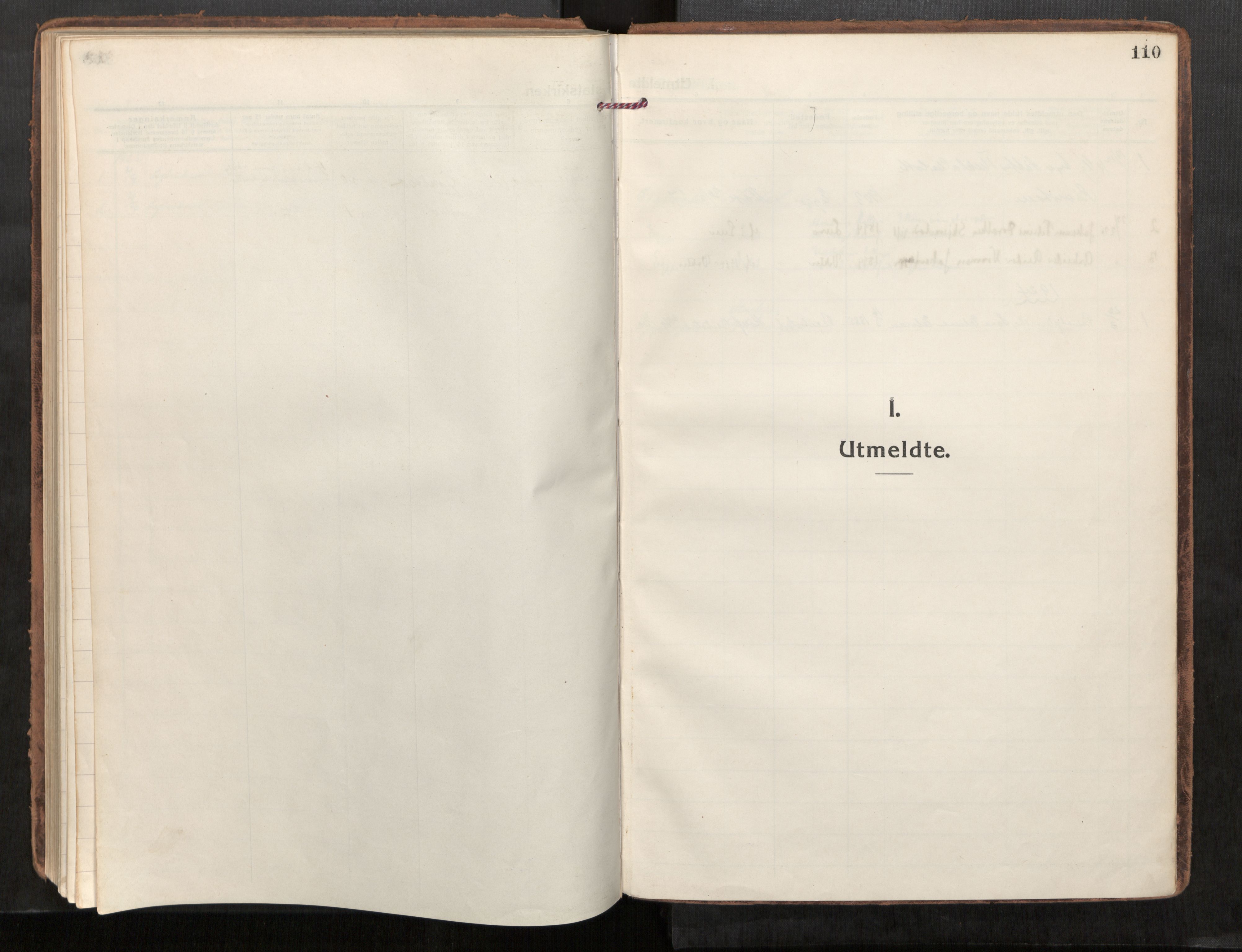 Steinkjer sokneprestkontor, AV/SAT-A-1541/01/H/Ha/Haa/L0004: Parish register (official) no. 4, 1918-1924, p. 110