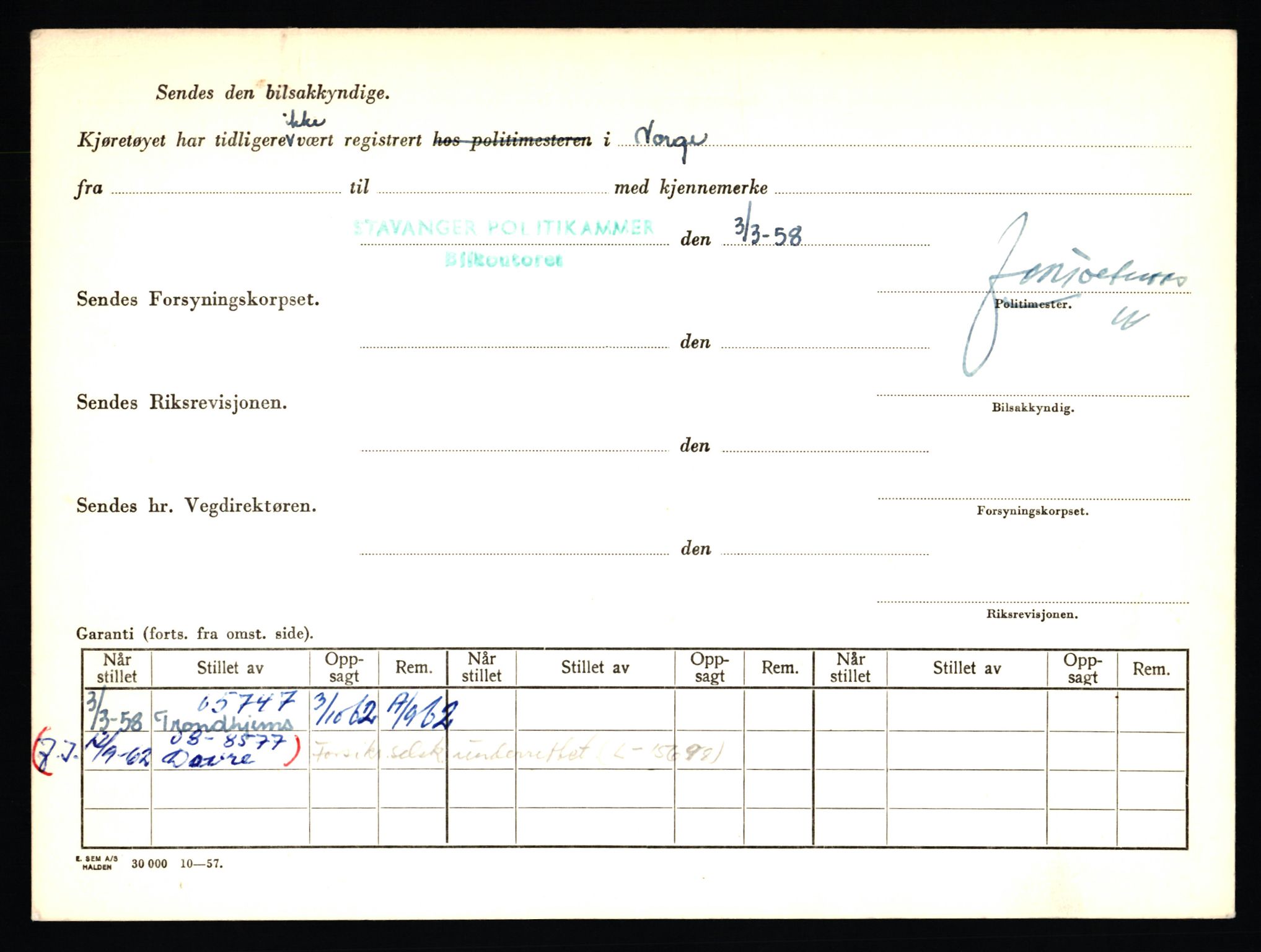 Stavanger trafikkstasjon, SAST/A-101942/0/F/L0017: L-6500 - L-9879, 1930-1971, p. 174