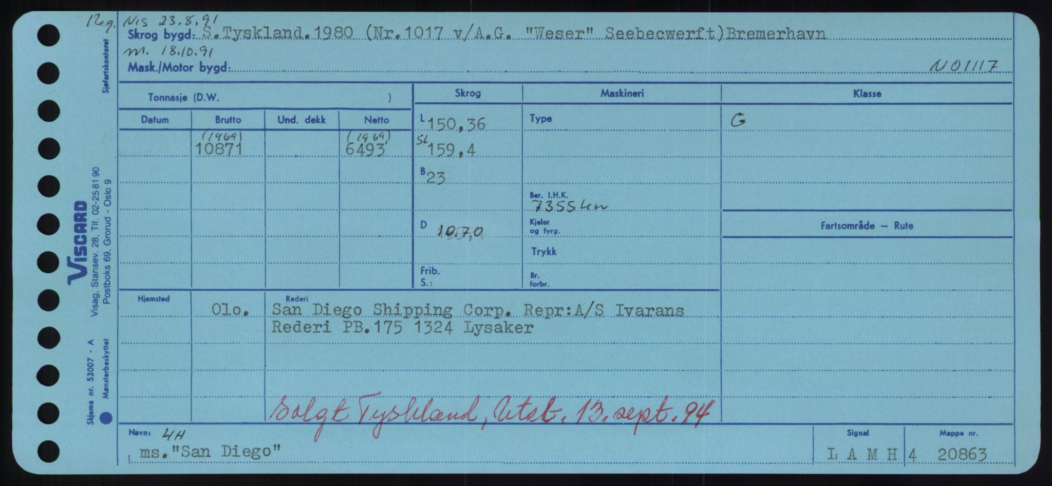 Sjøfartsdirektoratet med forløpere, Skipsmålingen, AV/RA-S-1627/H/Hd/L0032: Fartøy, San-Seve, p. 5