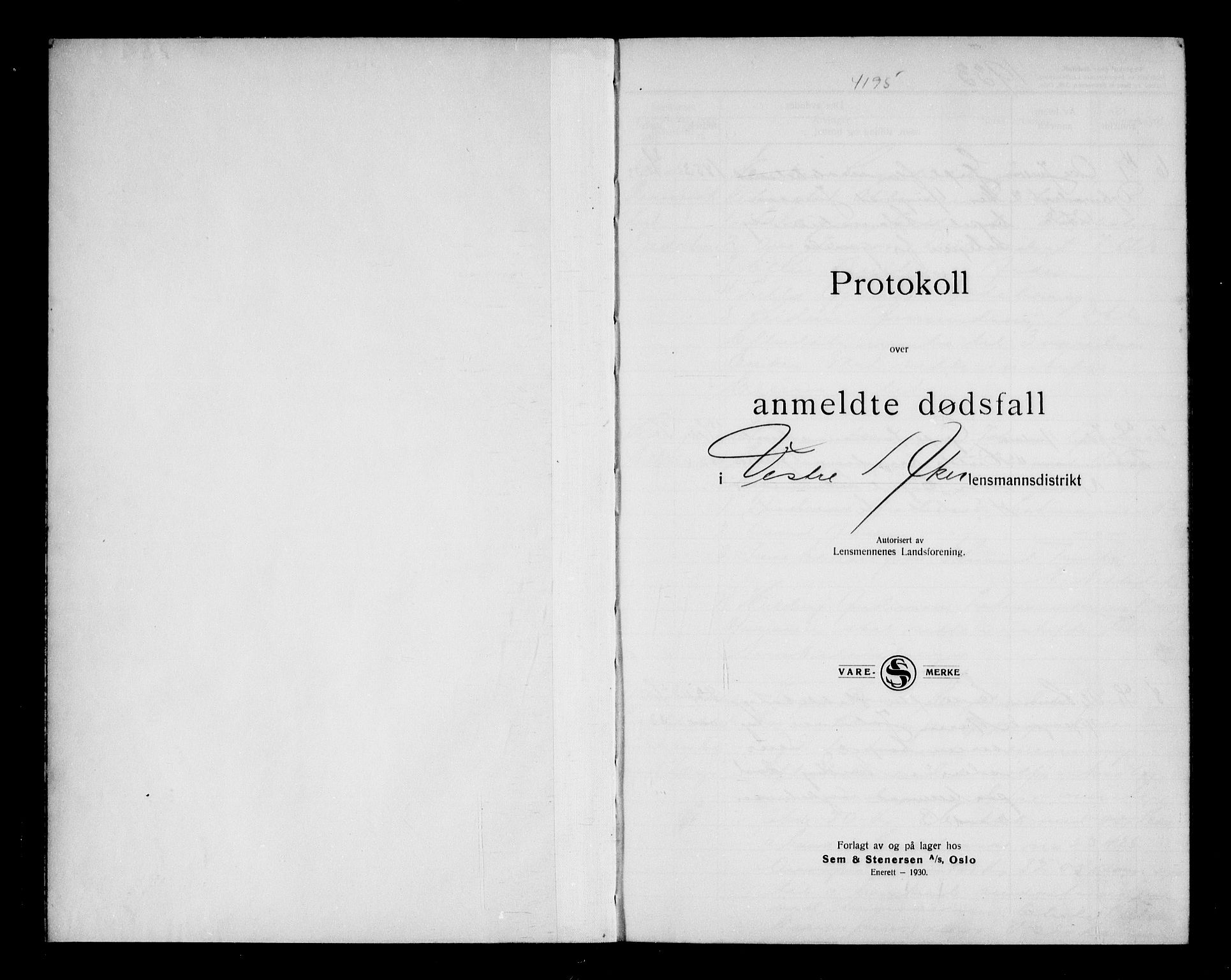 Aker kriminaldommer, skifte- og auksjonsforvalterembete, AV/SAO-A-10452/H/Hb/Hba/Hbab/L0005: Dødsfallsprotokoll for Vestre Aker, 1933-1935