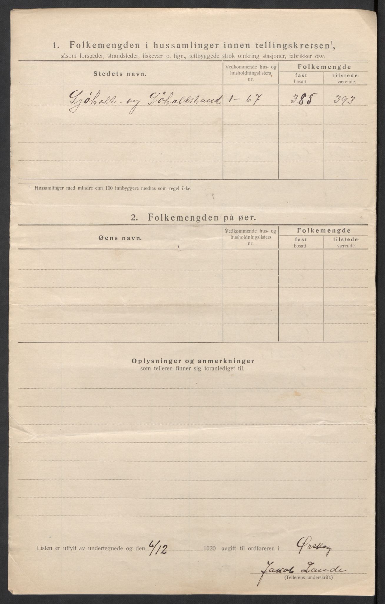 SAT, 1920 census for Ørskog, 1920, p. 18