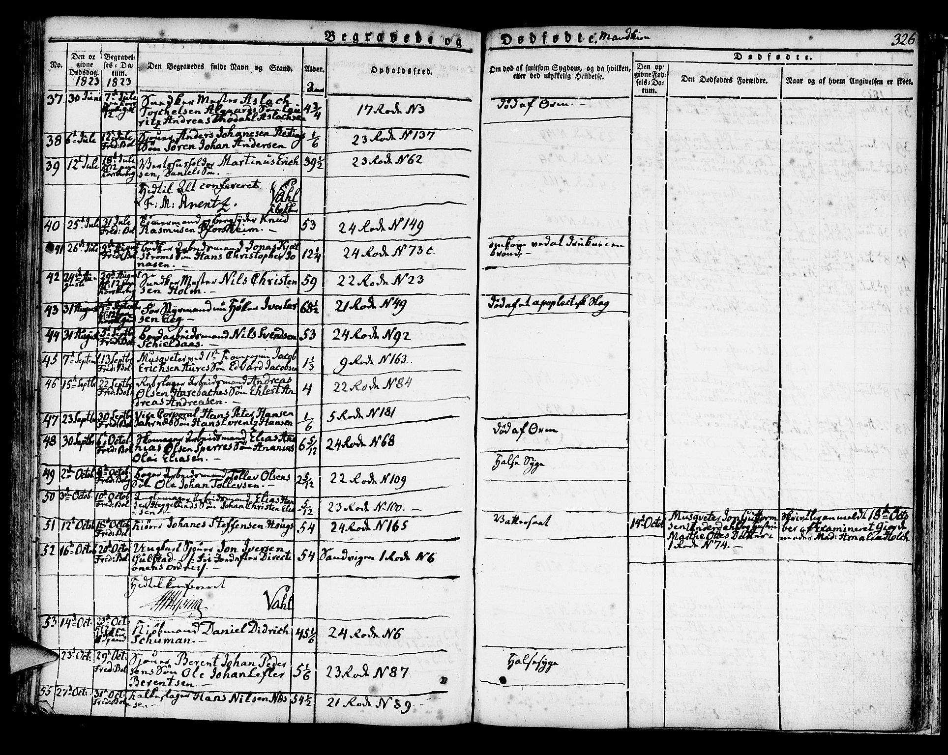 Korskirken sokneprestembete, AV/SAB-A-76101/H/Hab: Parish register (copy) no. A 3, 1821-1831, p. 326