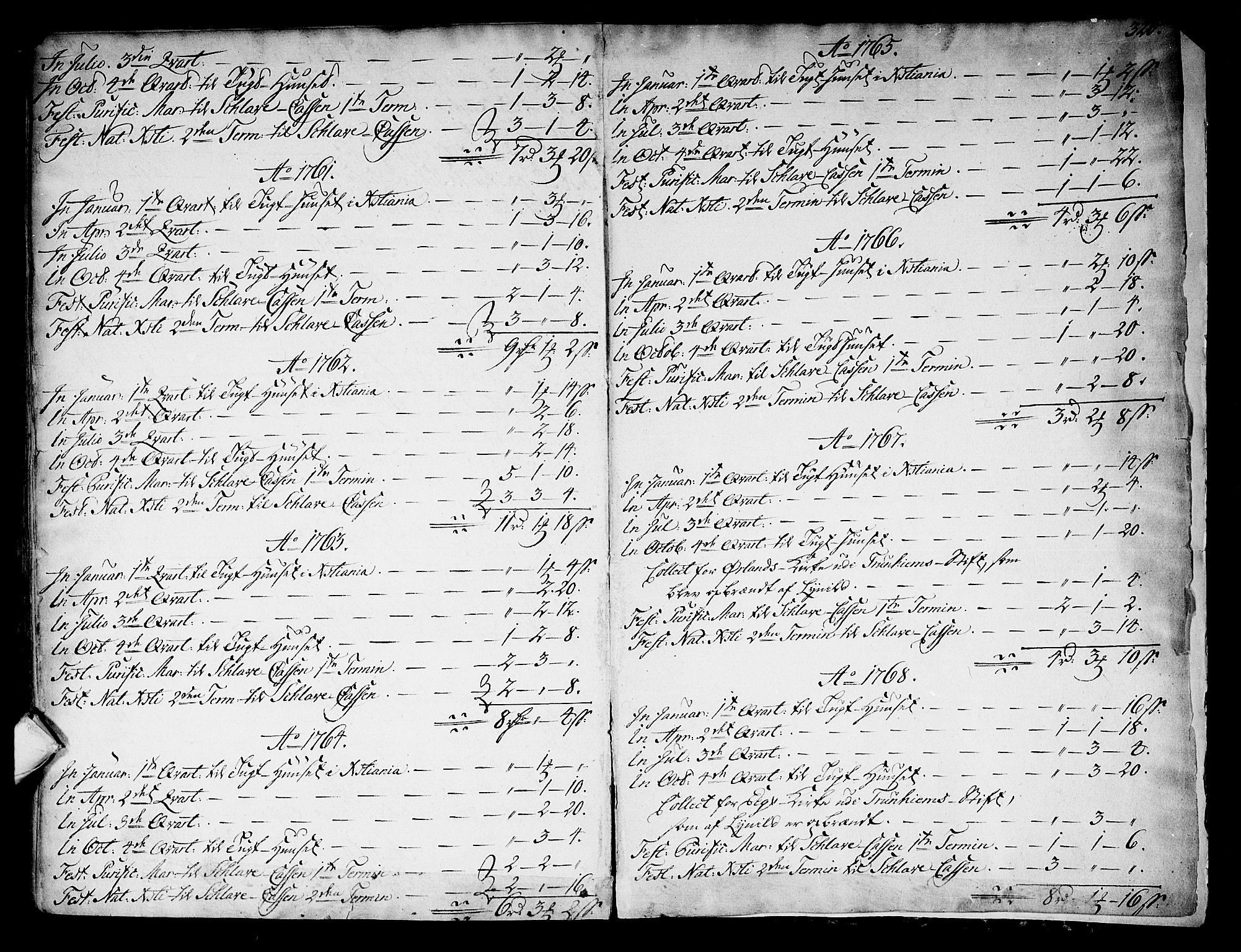 Kongsberg kirkebøker, SAKO/A-22/F/Fa/L0004: Parish register (official) no. I 4, 1756-1768, p. 320