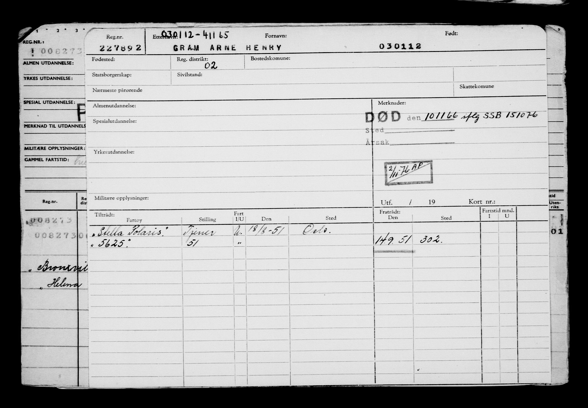 Direktoratet for sjømenn, AV/RA-S-3545/G/Gb/L0102: Hovedkort, 1912, p. 25