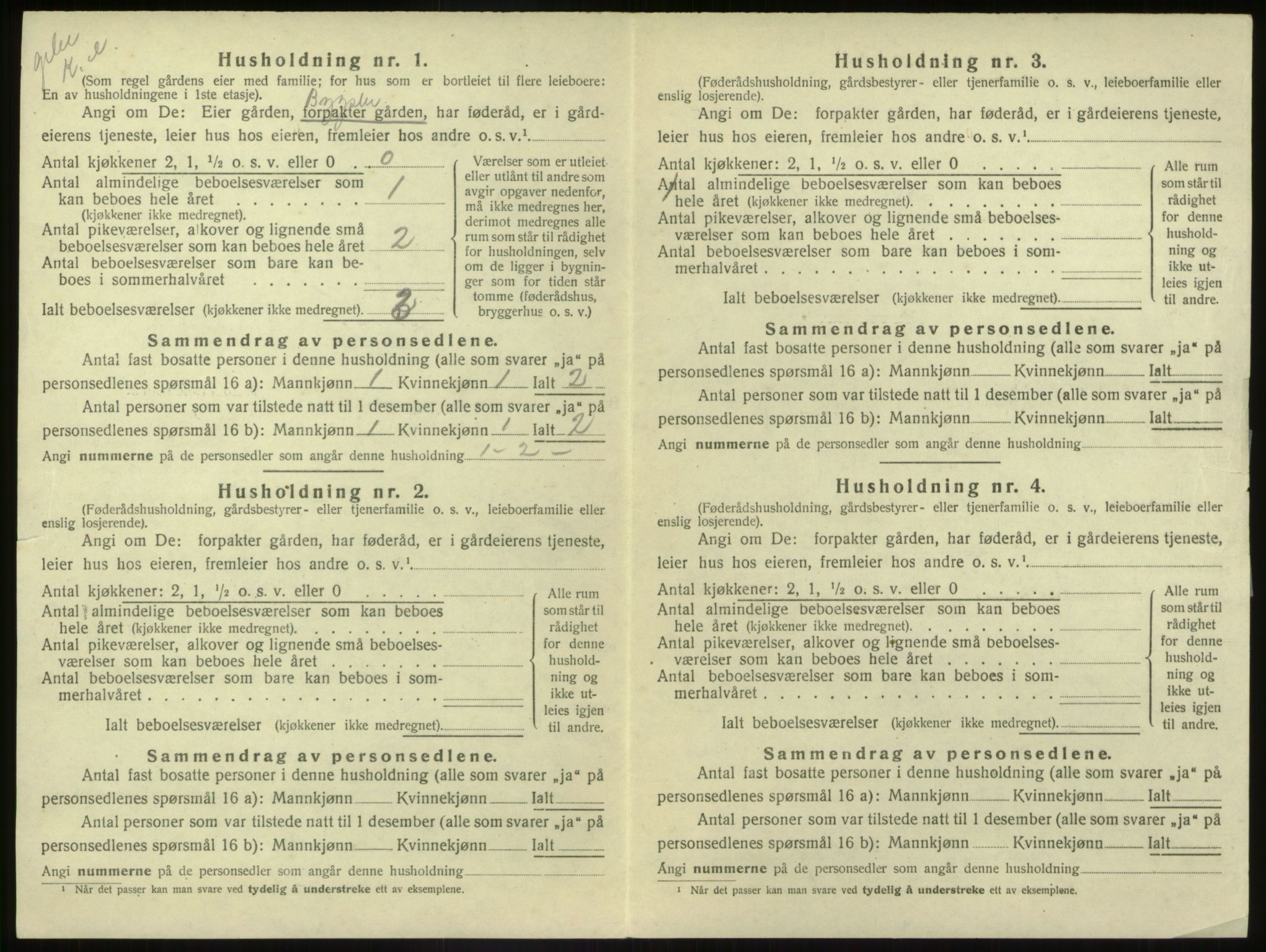 SAB, 1920 census for Naustdal, 1920, p. 710