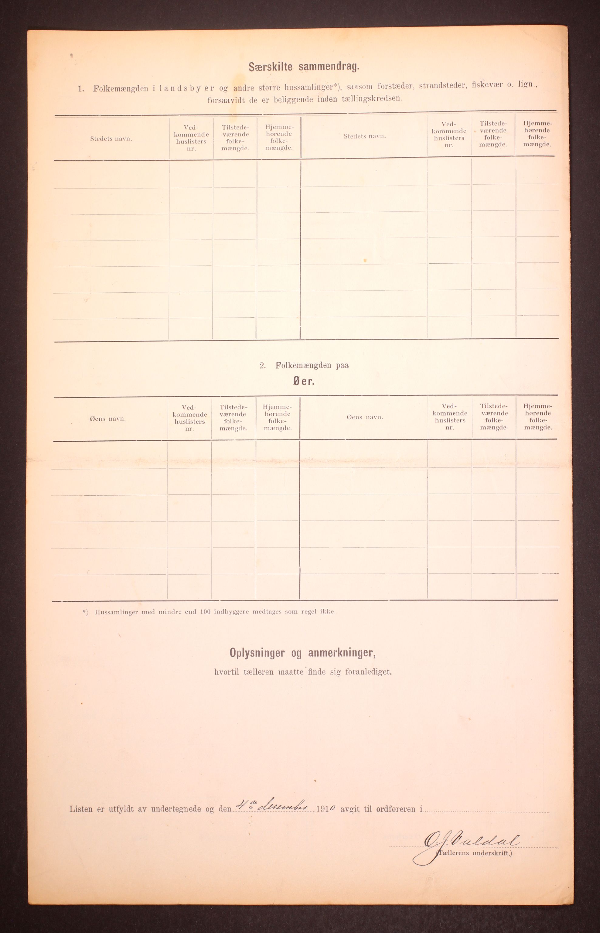 RA, 1910 census for Norddal, 1910, p. 9