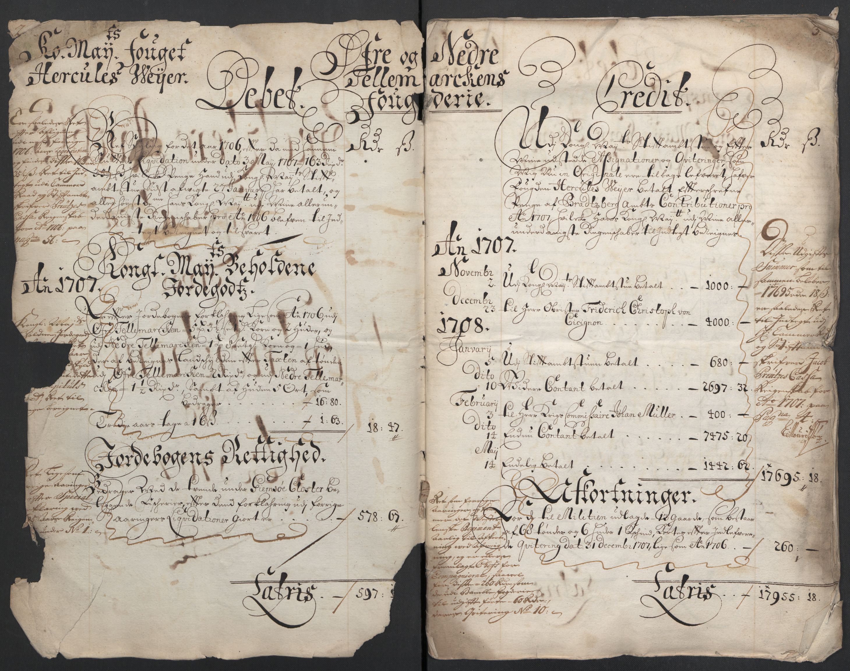 Rentekammeret inntil 1814, Reviderte regnskaper, Fogderegnskap, AV/RA-EA-4092/R36/L2116: Fogderegnskap Øvre og Nedre Telemark og Bamble, 1706-1707, p. 169