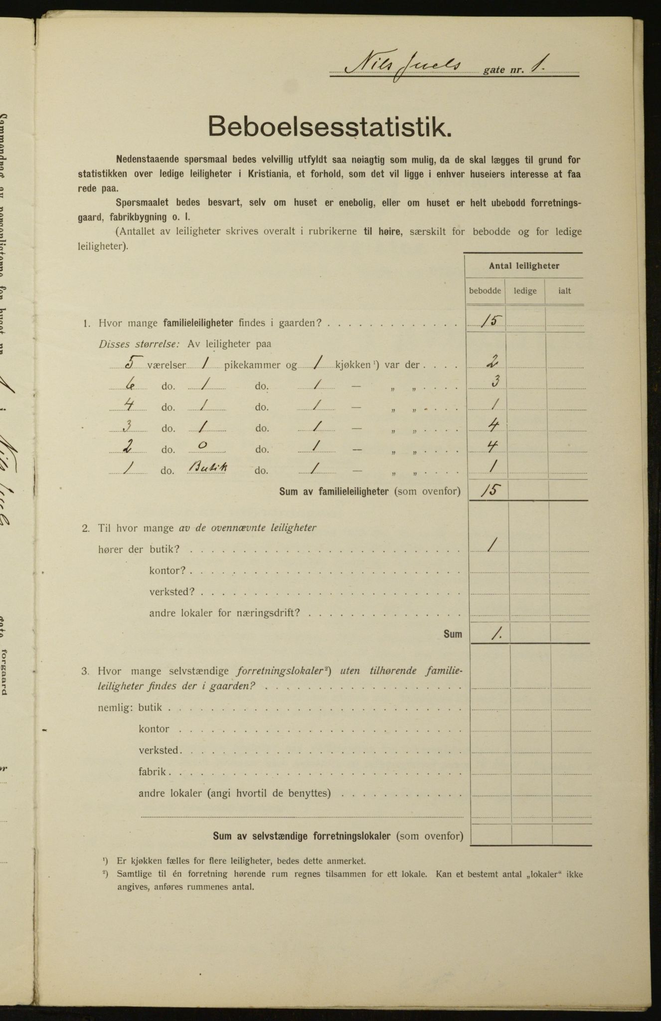 OBA, Municipal Census 1912 for Kristiania, 1912, p. 70722