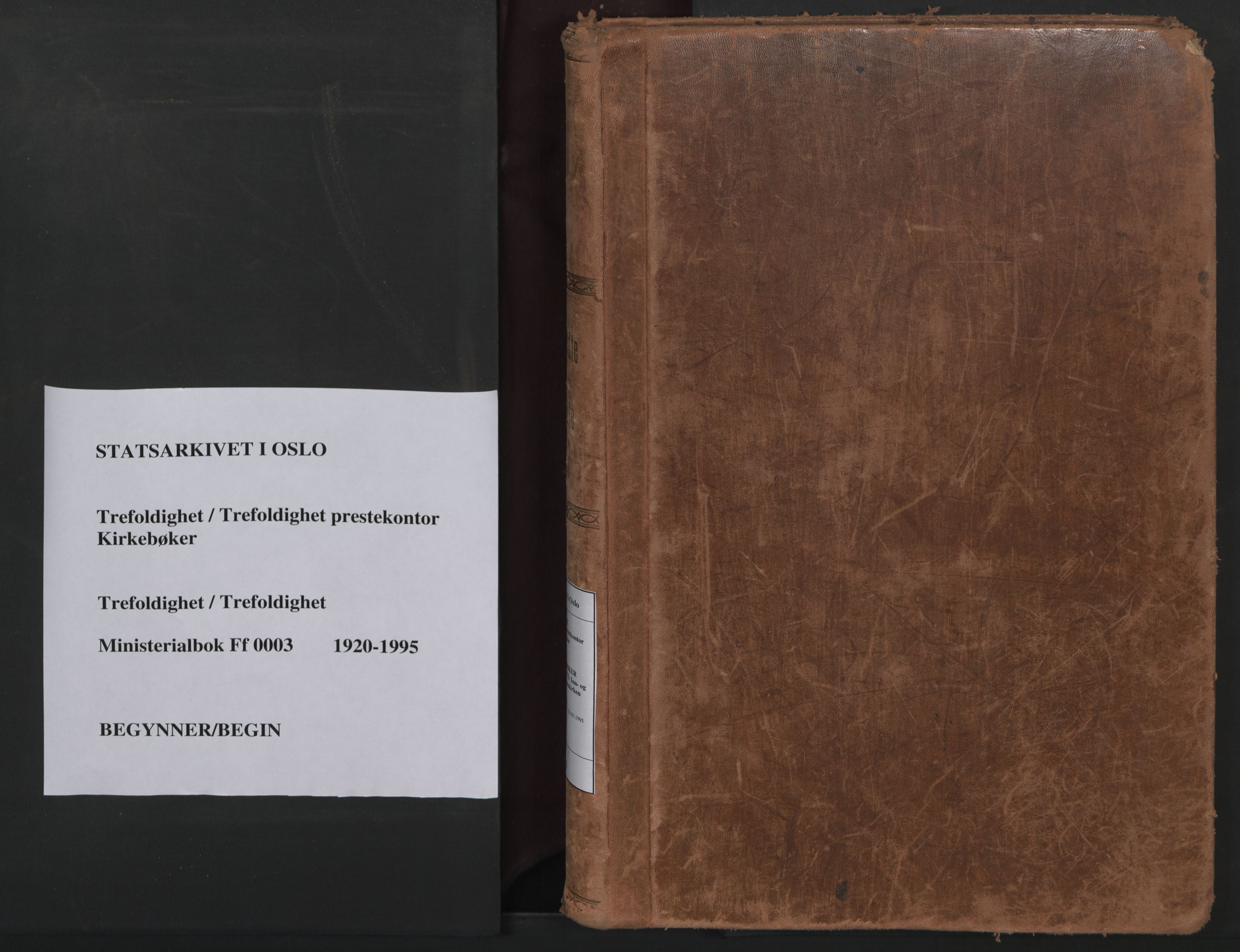 Trefoldighet prestekontor Kirkebøker, SAO/A-10882/F/Ff/L0003: Parish register (official) no. VI 3, 1920-1998