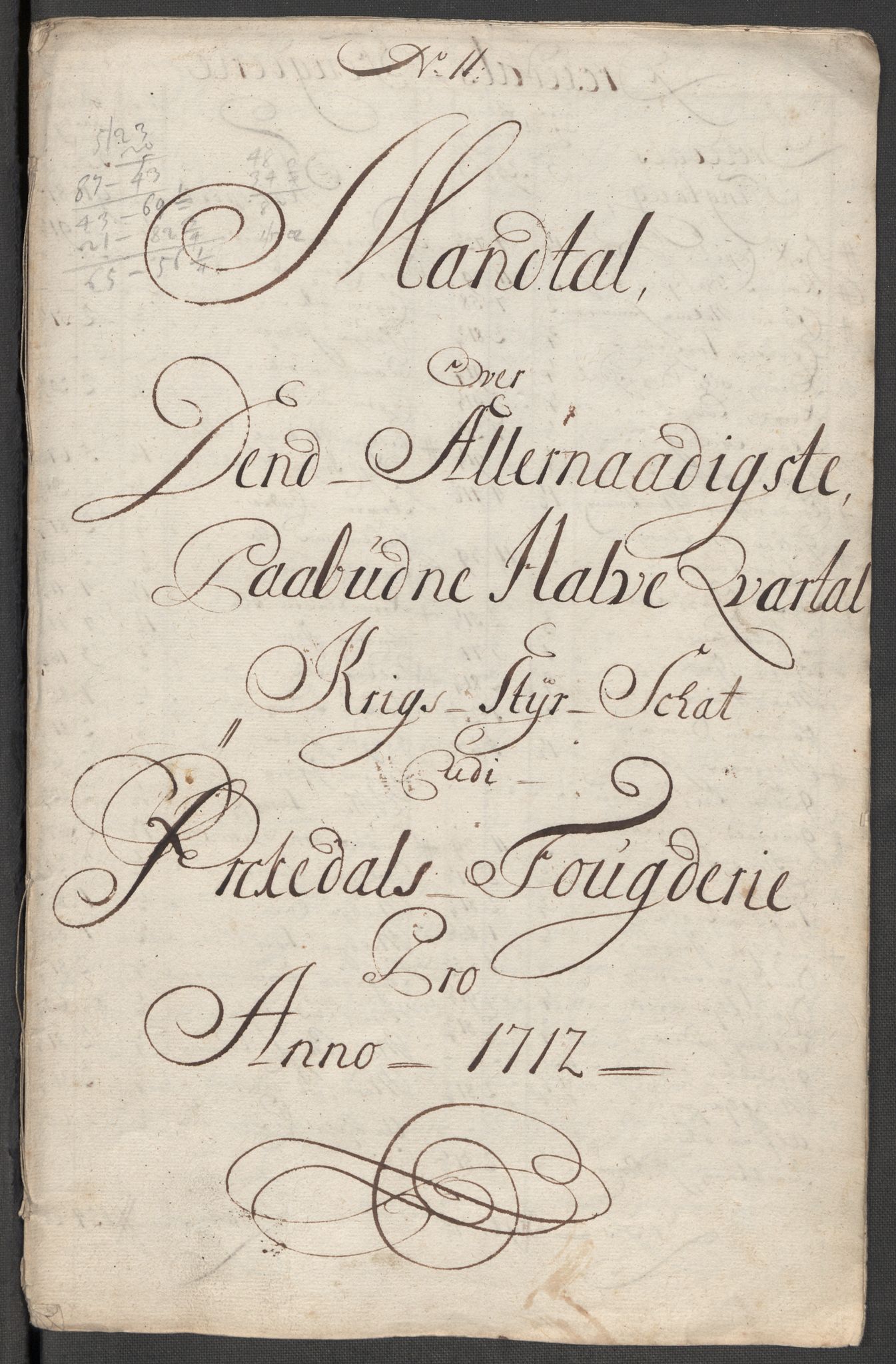 Rentekammeret inntil 1814, Reviderte regnskaper, Fogderegnskap, AV/RA-EA-4092/R60/L3963: Fogderegnskap Orkdal og Gauldal, 1712, p. 137