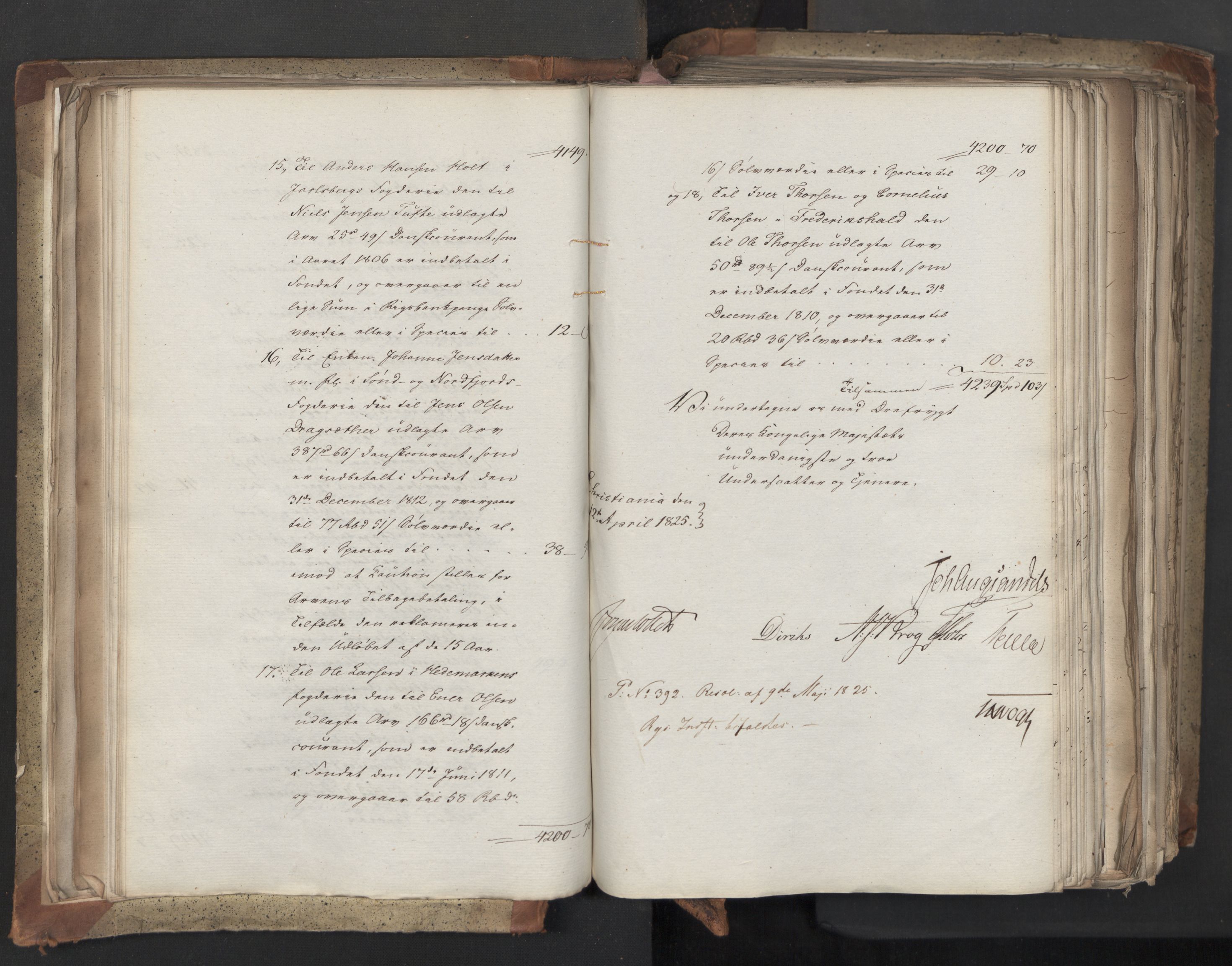 Statsrådsavdelingen i Stockholm, AV/RA-S-1003/D/Da/L0042: Regjeringsinnstillinger nr. 2467-2705, 1825, p. 70