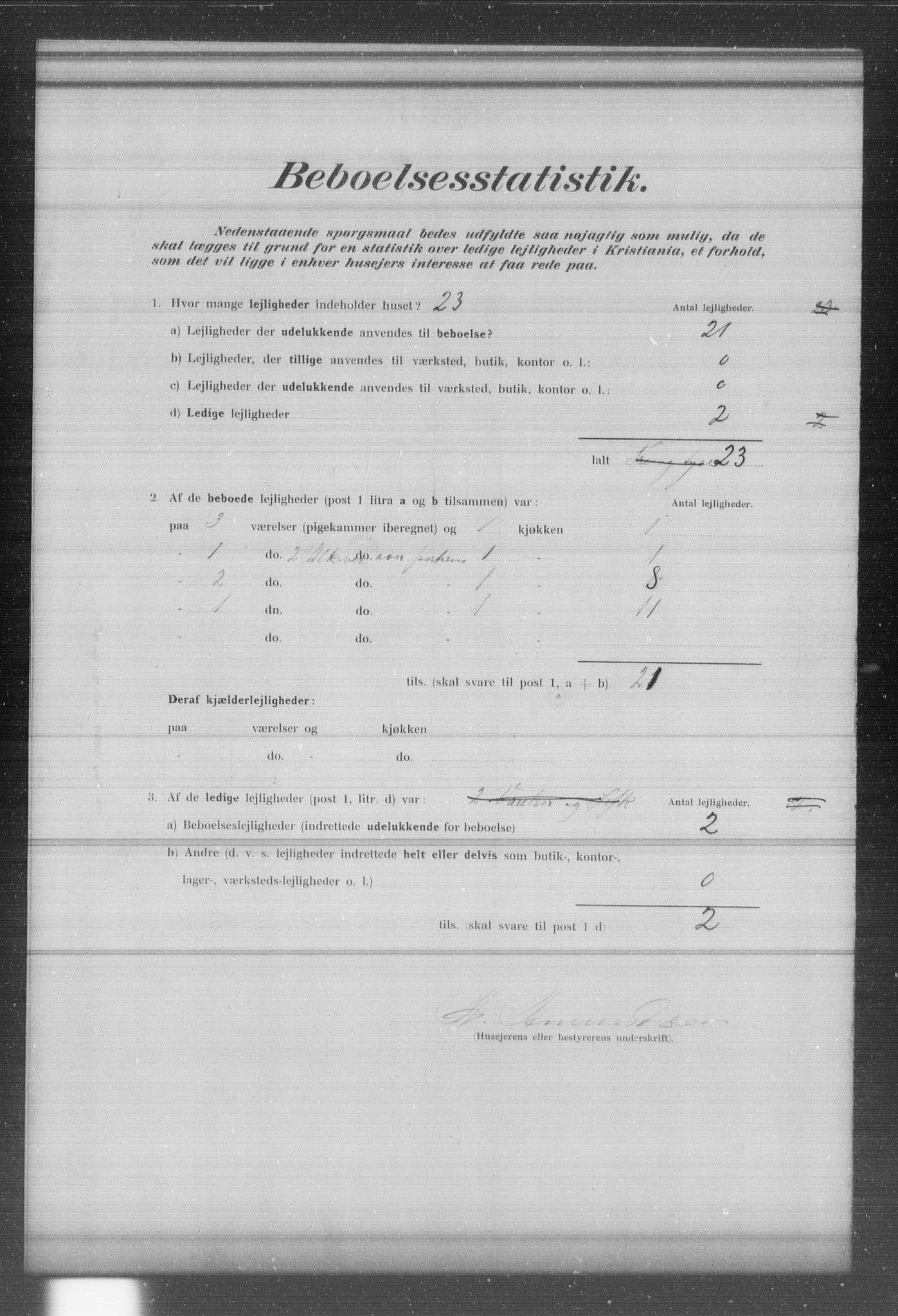 OBA, Municipal Census 1902 for Kristiania, 1902, p. 13843