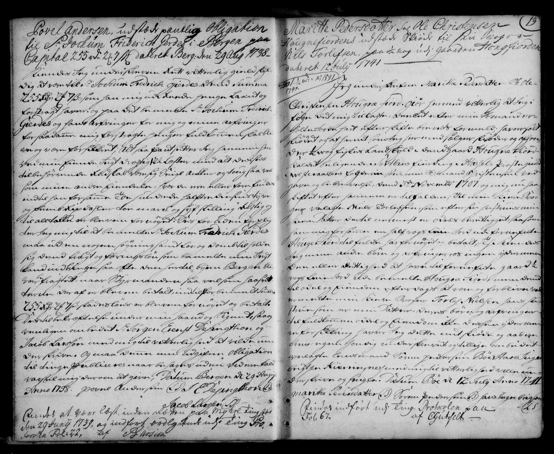 Vesterålen sorenskriveri, AV/SAT-A-4180/1/2/2Ca/L0001: Mortgage book no. A, 1711-1788, p. 13