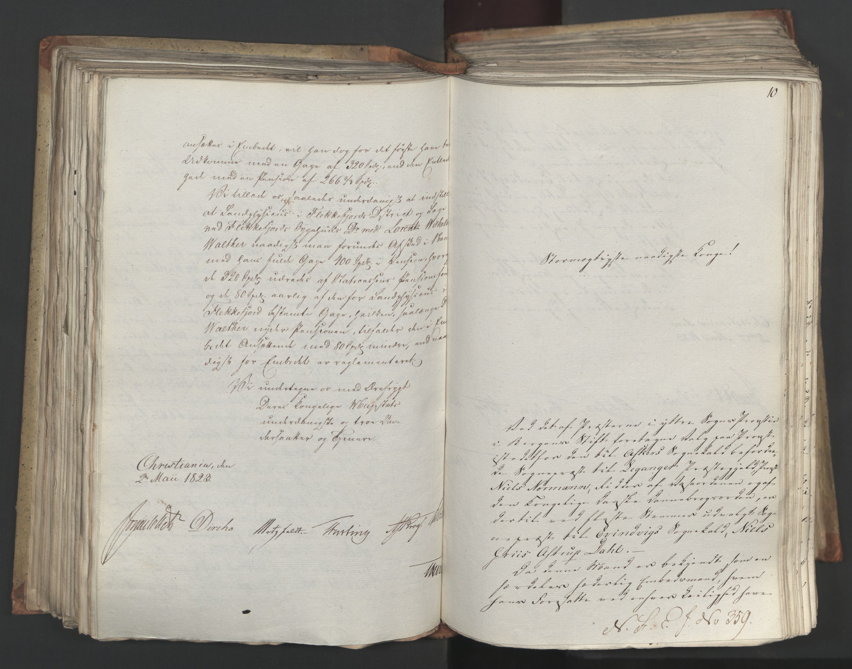 Statsrådsavdelingen i Stockholm, AV/RA-S-1003/D/Da/L0034: Regjeringsinnstillinger nr. 275-540, 1823, p. 245