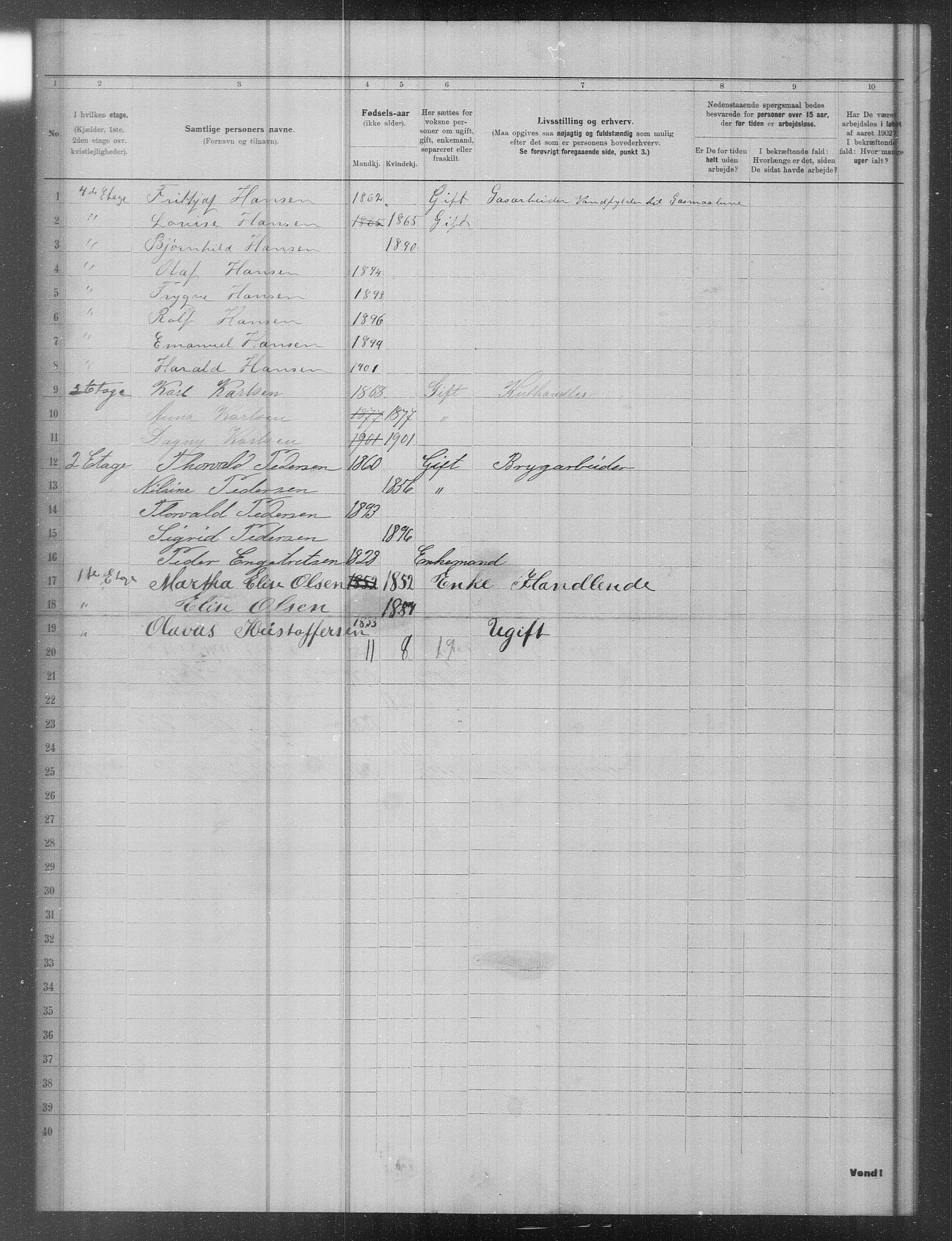 OBA, Municipal Census 1902 for Kristiania, 1902, p. 16347