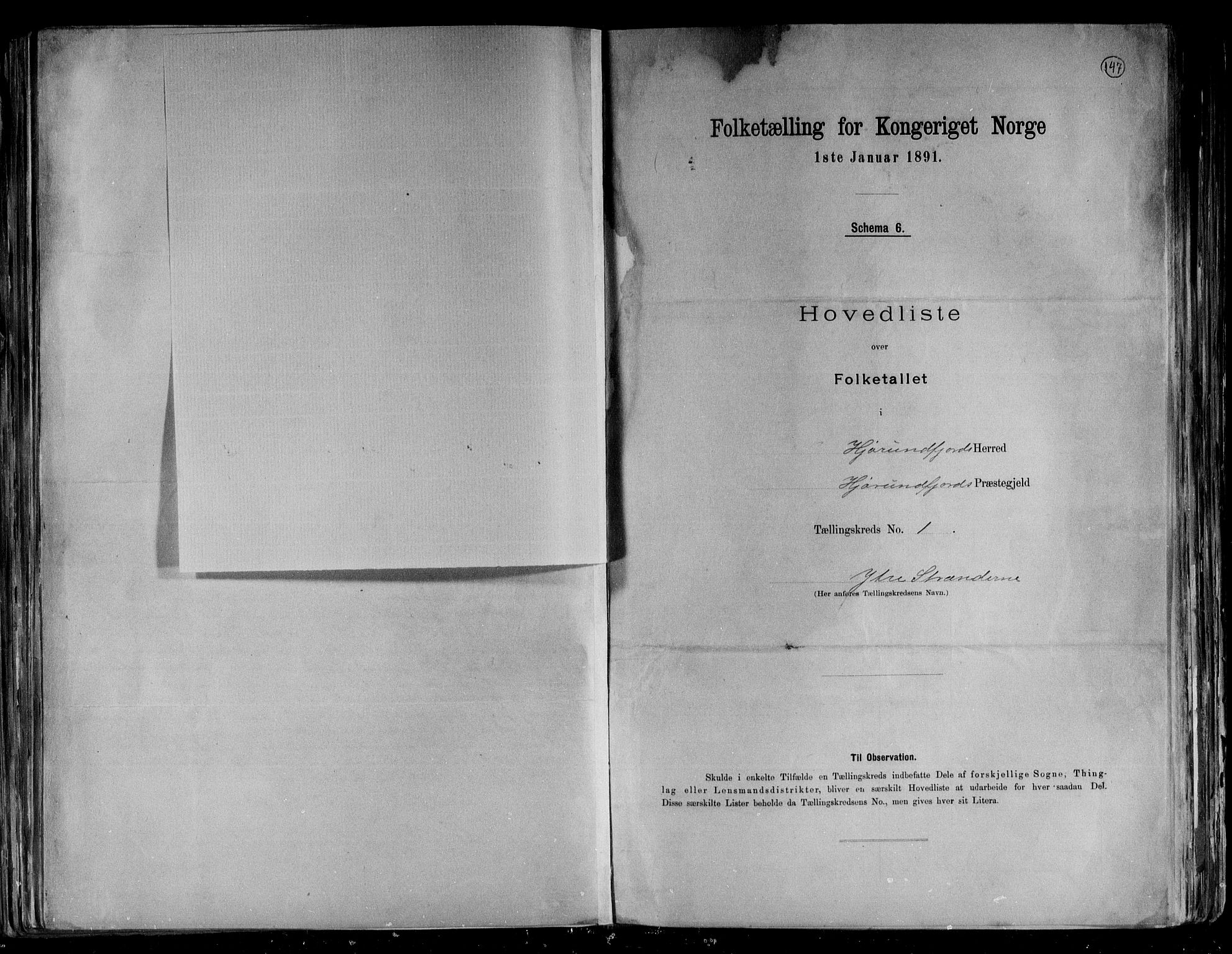 RA, 1891 census for 1522 Hjørundfjord, 1891, p. 5