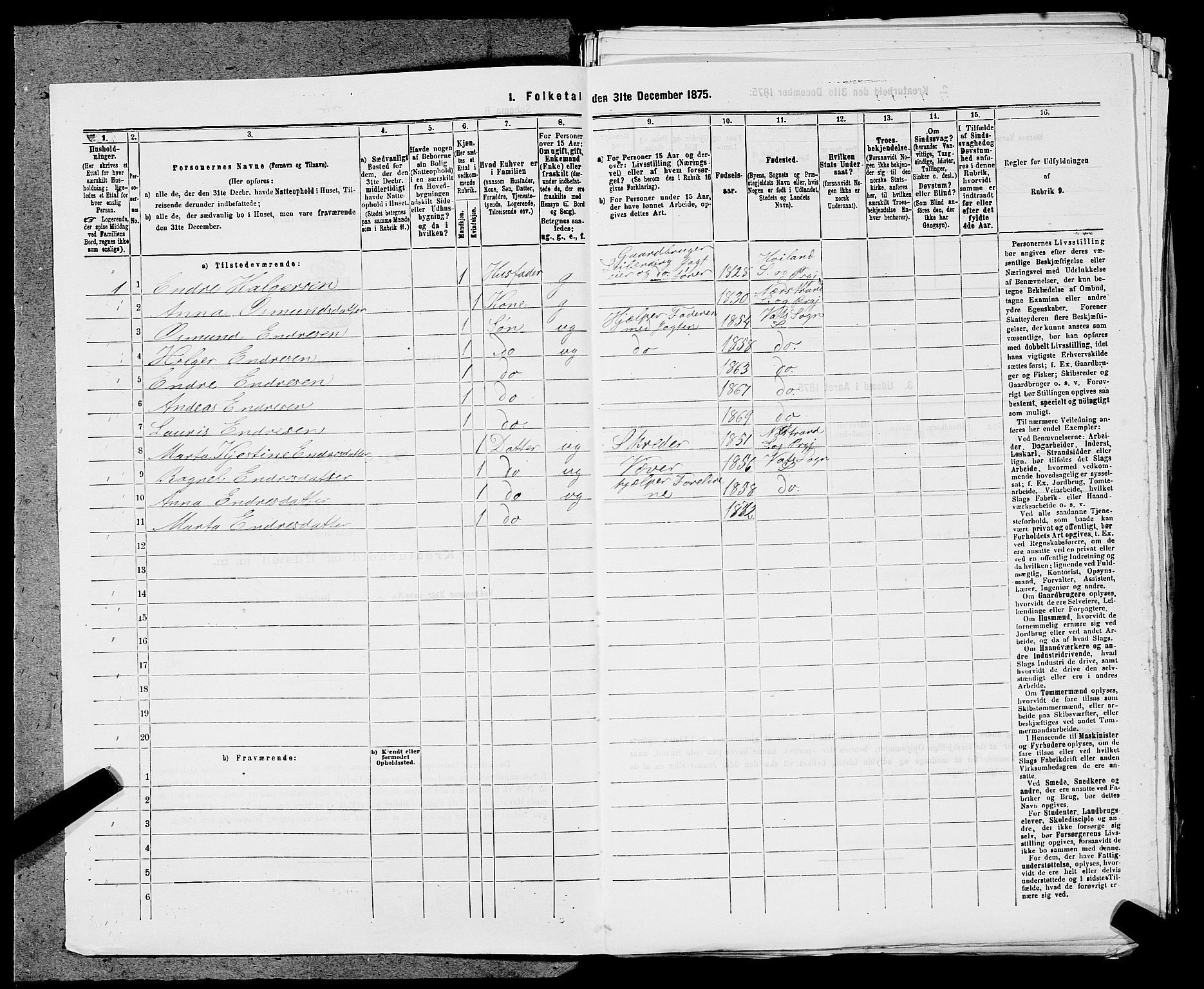 SAST, 1875 census for 1154P Skjold, 1875, p. 955