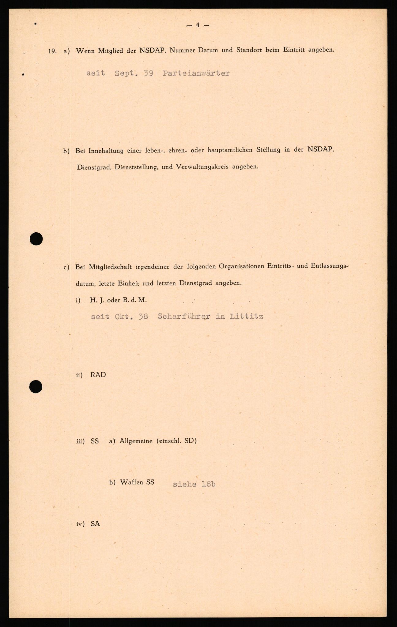 Forsvaret, Forsvarets overkommando II, AV/RA-RAFA-3915/D/Db/L0040: CI Questionaires. Tyske okkupasjonsstyrker i Norge. Østerrikere., 1945-1946, p. 89