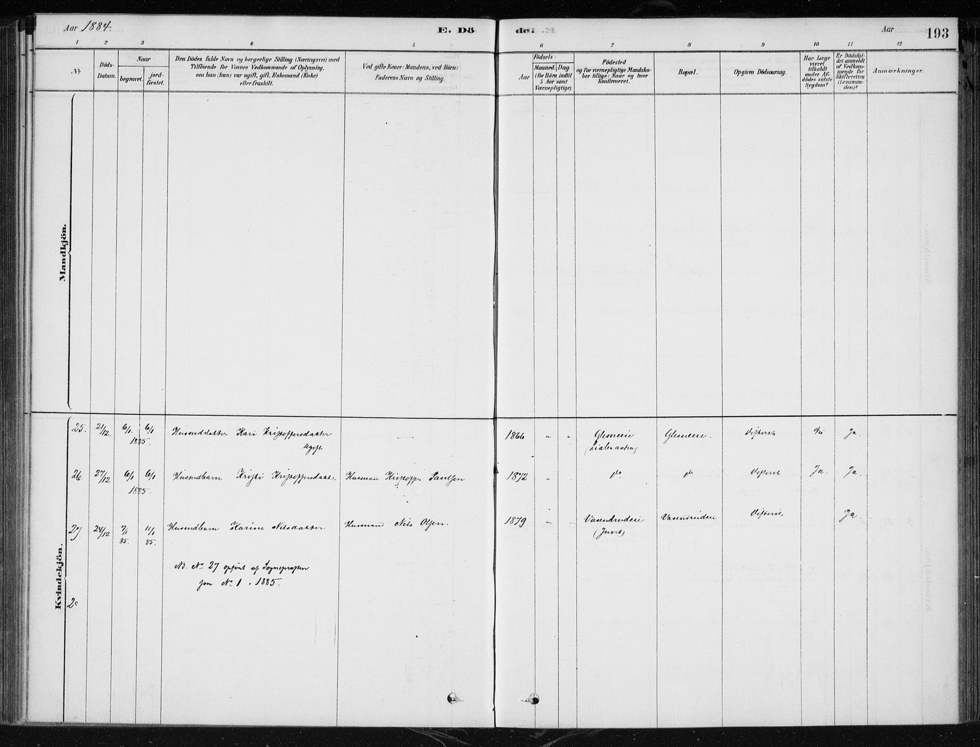 Krødsherad kirkebøker, AV/SAKO-A-19/F/Fa/L0005: Parish register (official) no. 5, 1879-1888, p. 193