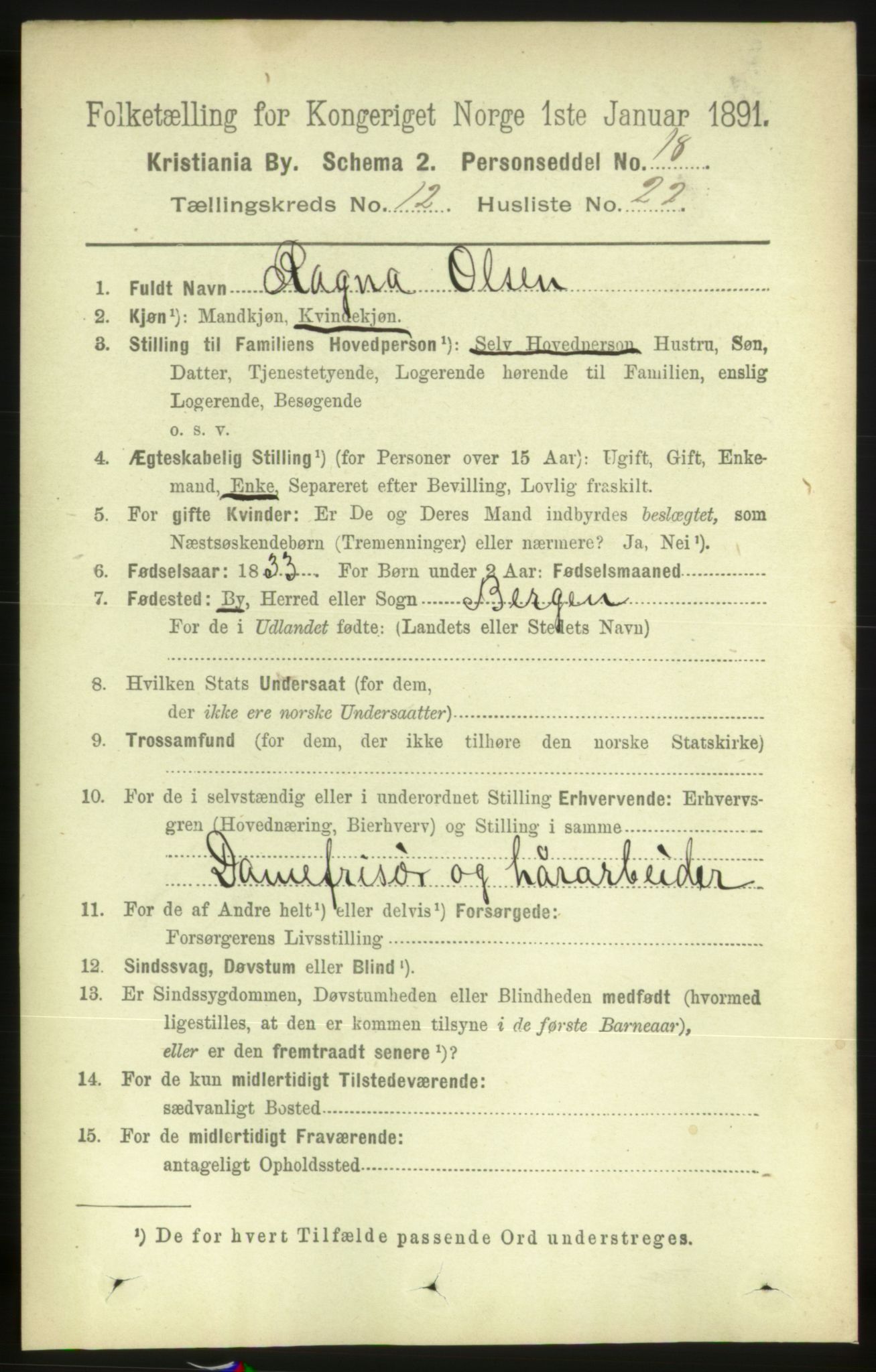 RA, 1891 census for 0301 Kristiania, 1891, p. 5859