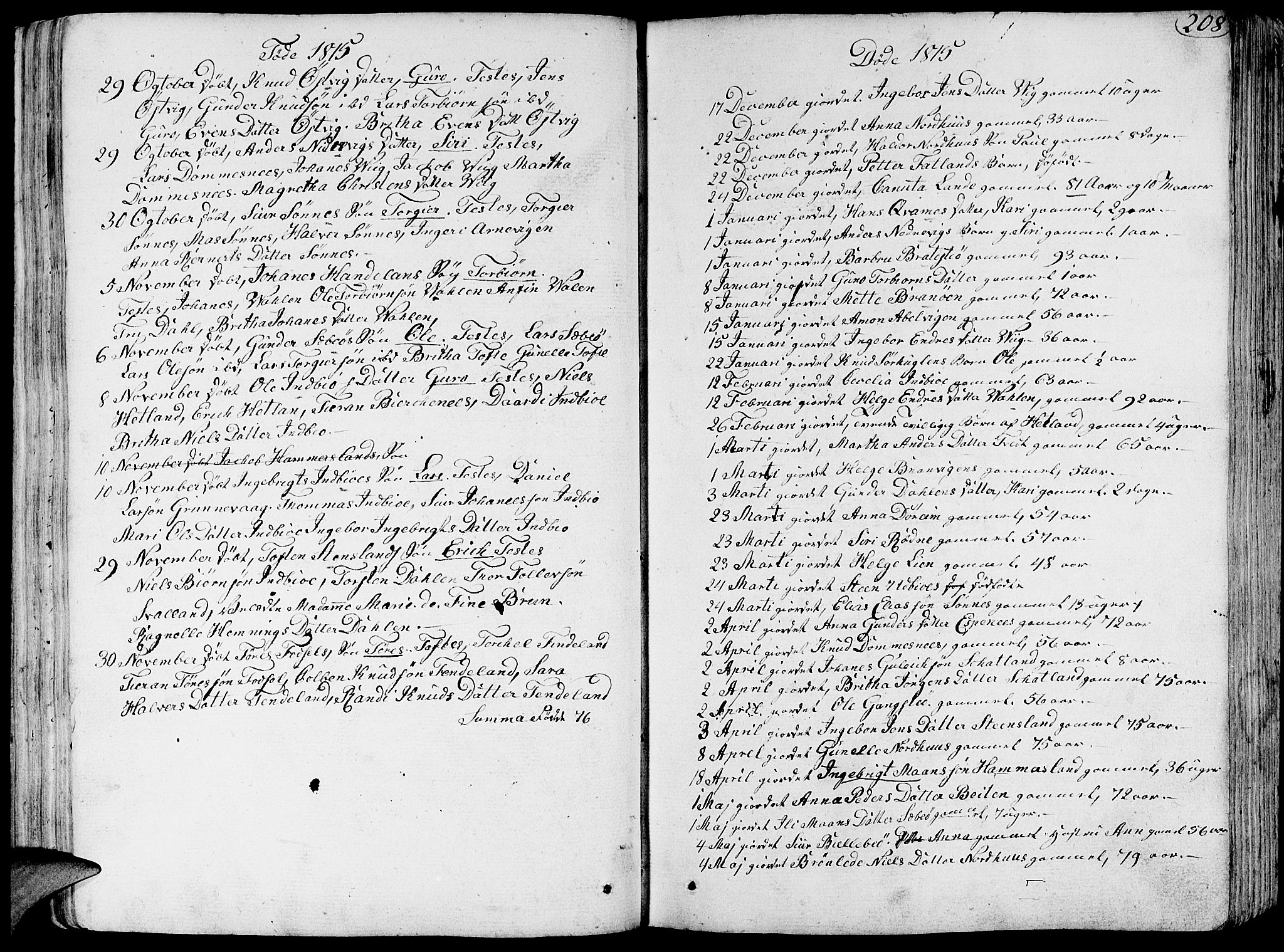 Fjelberg sokneprestembete, SAB/A-75201/H/Haa: Parish register (official) no. A 3, 1788-1815, p. 208