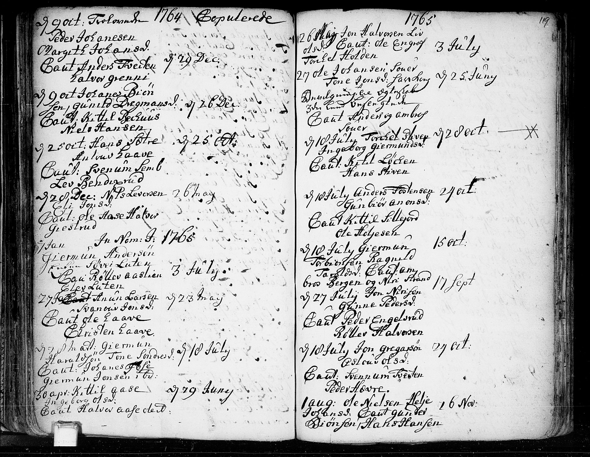 Heddal kirkebøker, SAKO/A-268/F/Fa/L0003: Parish register (official) no. I 3, 1723-1783, p. 119