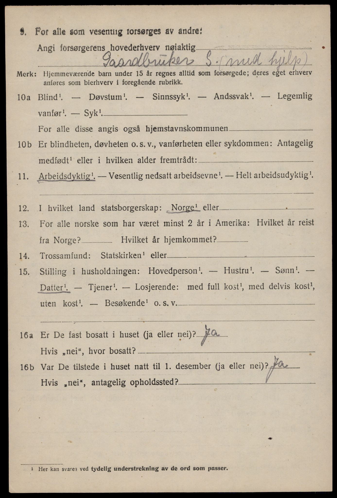 SAST, 1920 census for Hetland, 1920, p. 20890