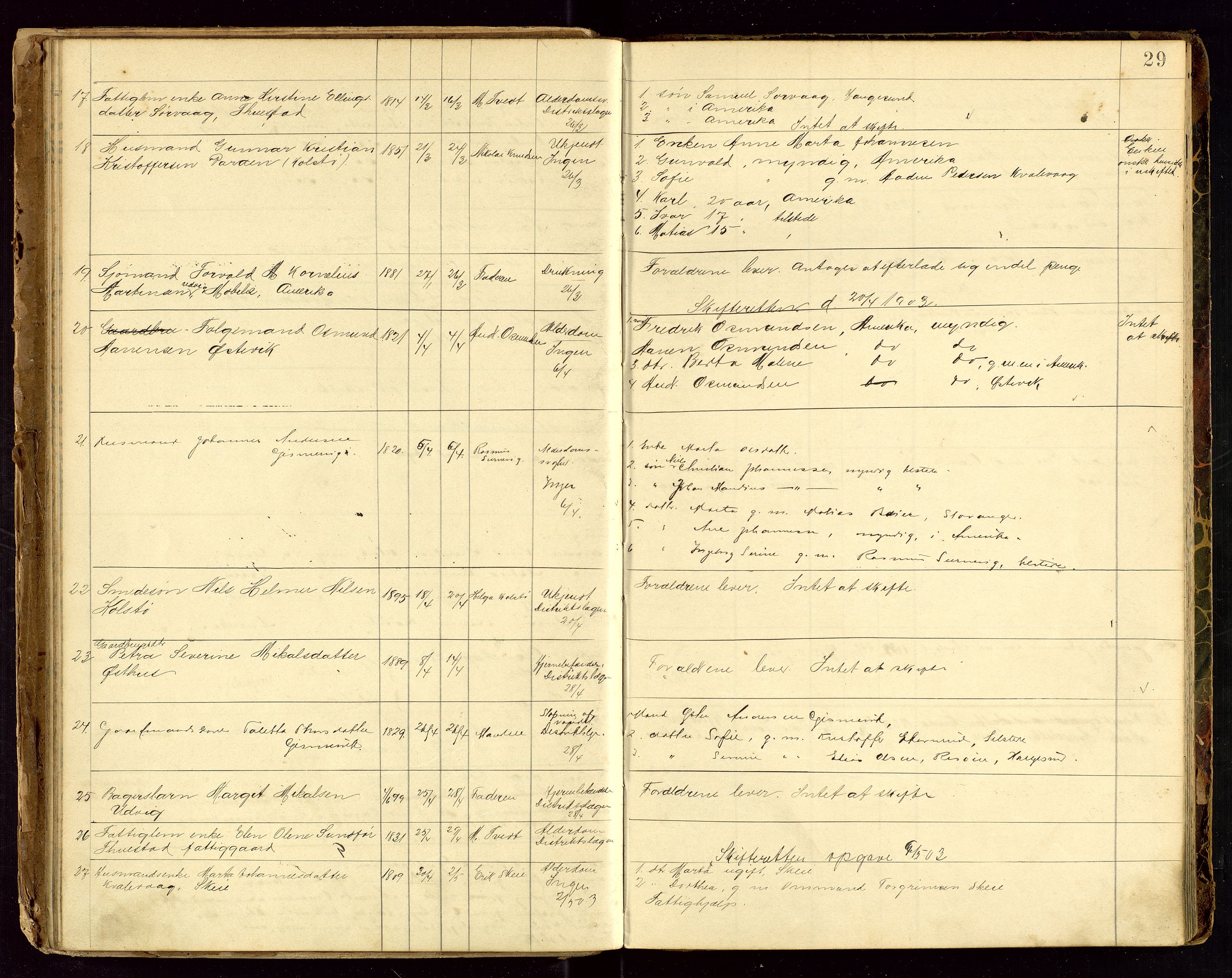 Avaldsnes lensmannskontor, AV/SAST-A-100286/Gga/L0001: "Dødslistene Avaldsnæs Prtgd  2 - 87  Kopervig Sogn  38 - 120", 1897-1916, p. 29