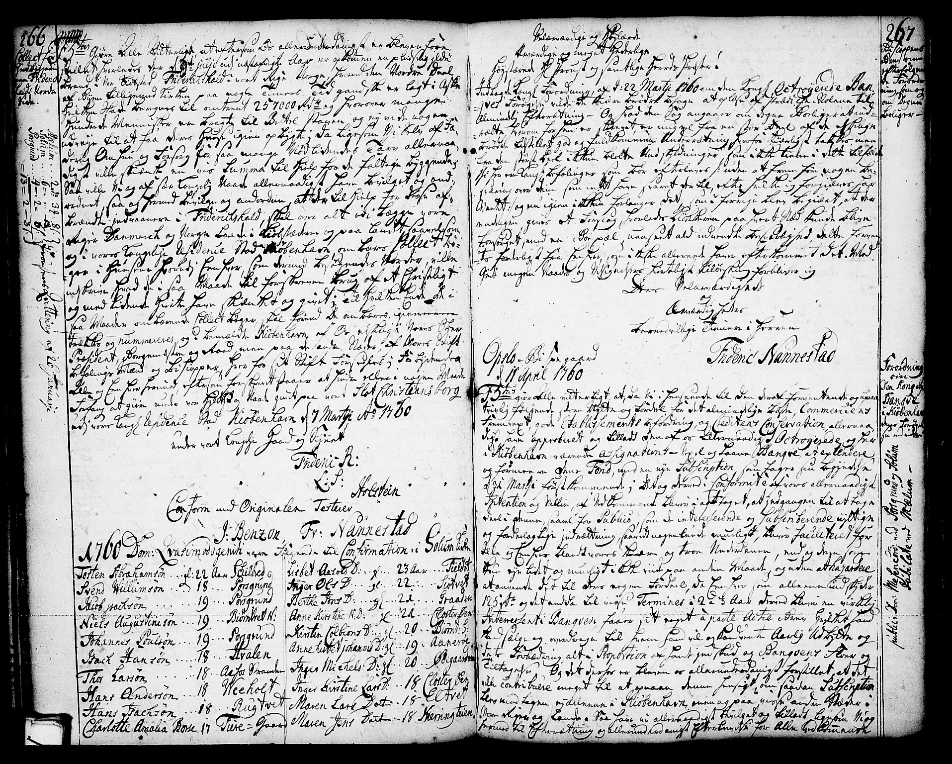 Solum sokneprestkontor, SAKO/A-305/A/Aa/L0002: Other parish register no. 2, 1743-1791, p. 266-267