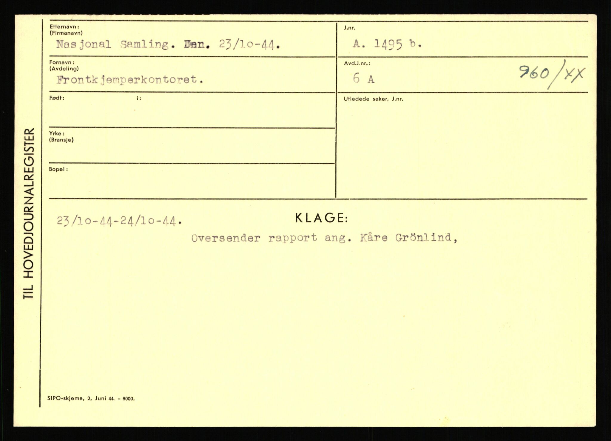 Statspolitiet - Hovedkontoret / Osloavdelingen, AV/RA-S-1329/C/Ca/L0011: Molberg - Nøstvold, 1943-1945, p. 1278