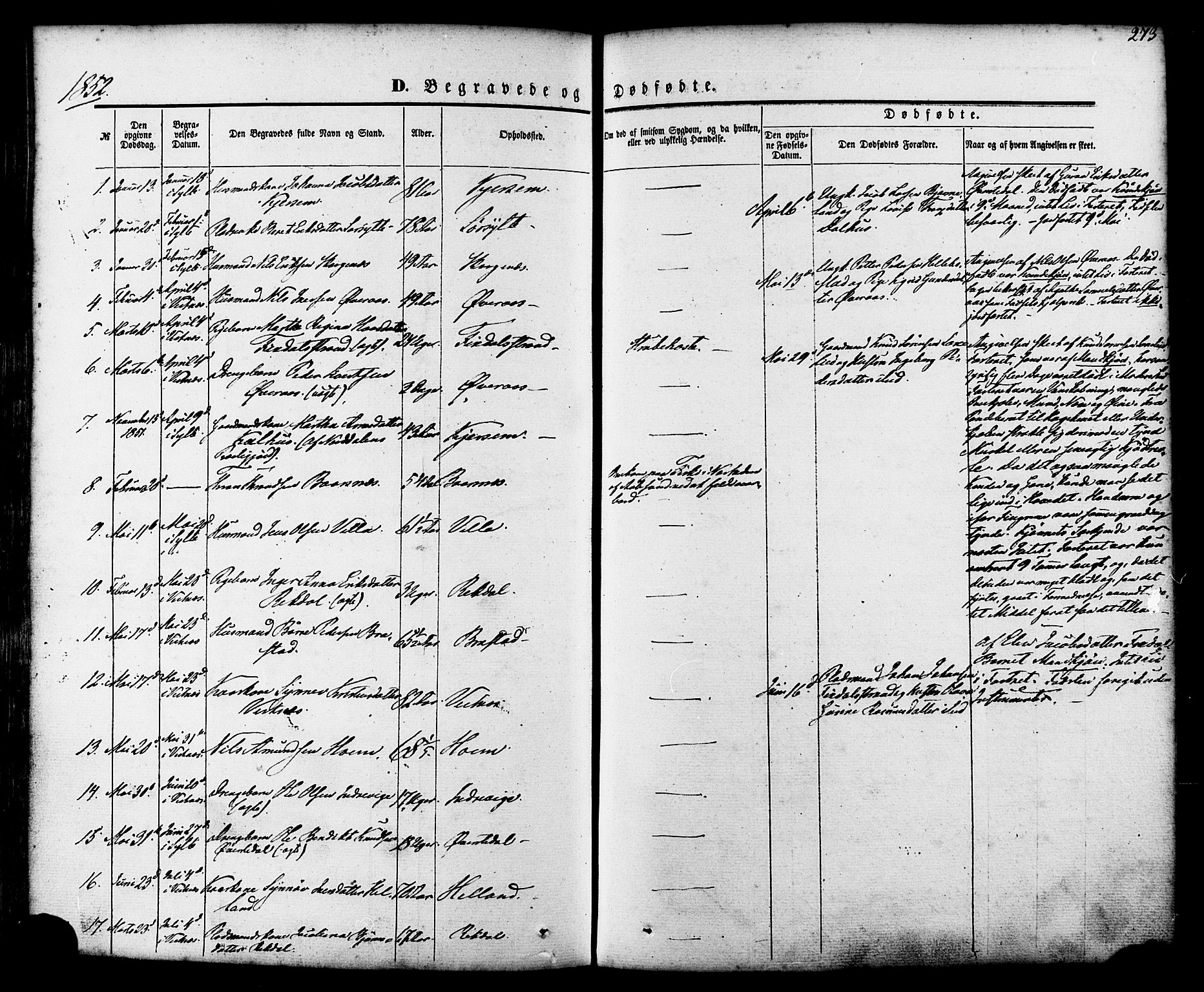 Ministerialprotokoller, klokkerbøker og fødselsregistre - Møre og Romsdal, SAT/A-1454/539/L0529: Parish register (official) no. 539A02, 1848-1872, p. 273