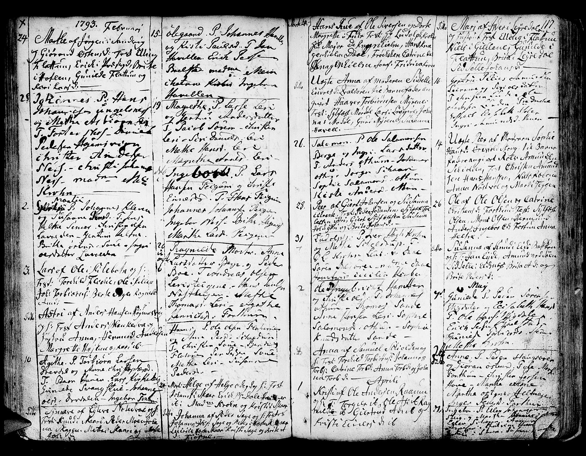 Luster sokneprestembete, AV/SAB-A-81101/H/Haa/Haaa/L0001: Parish register (official) no. A 1, 1731-1803, p. 117