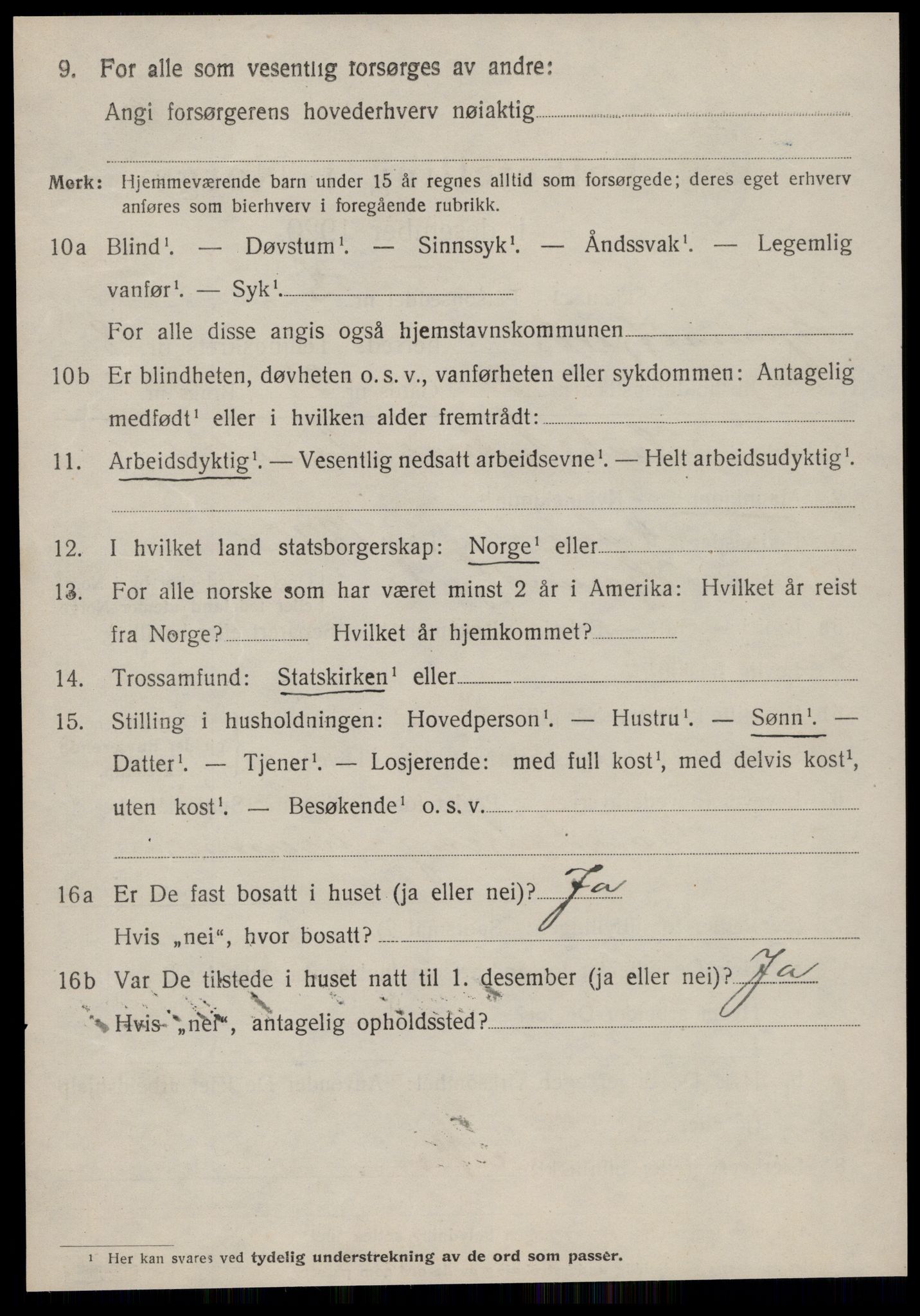 SAT, 1920 census for Hjørundfjord, 1920, p. 2836