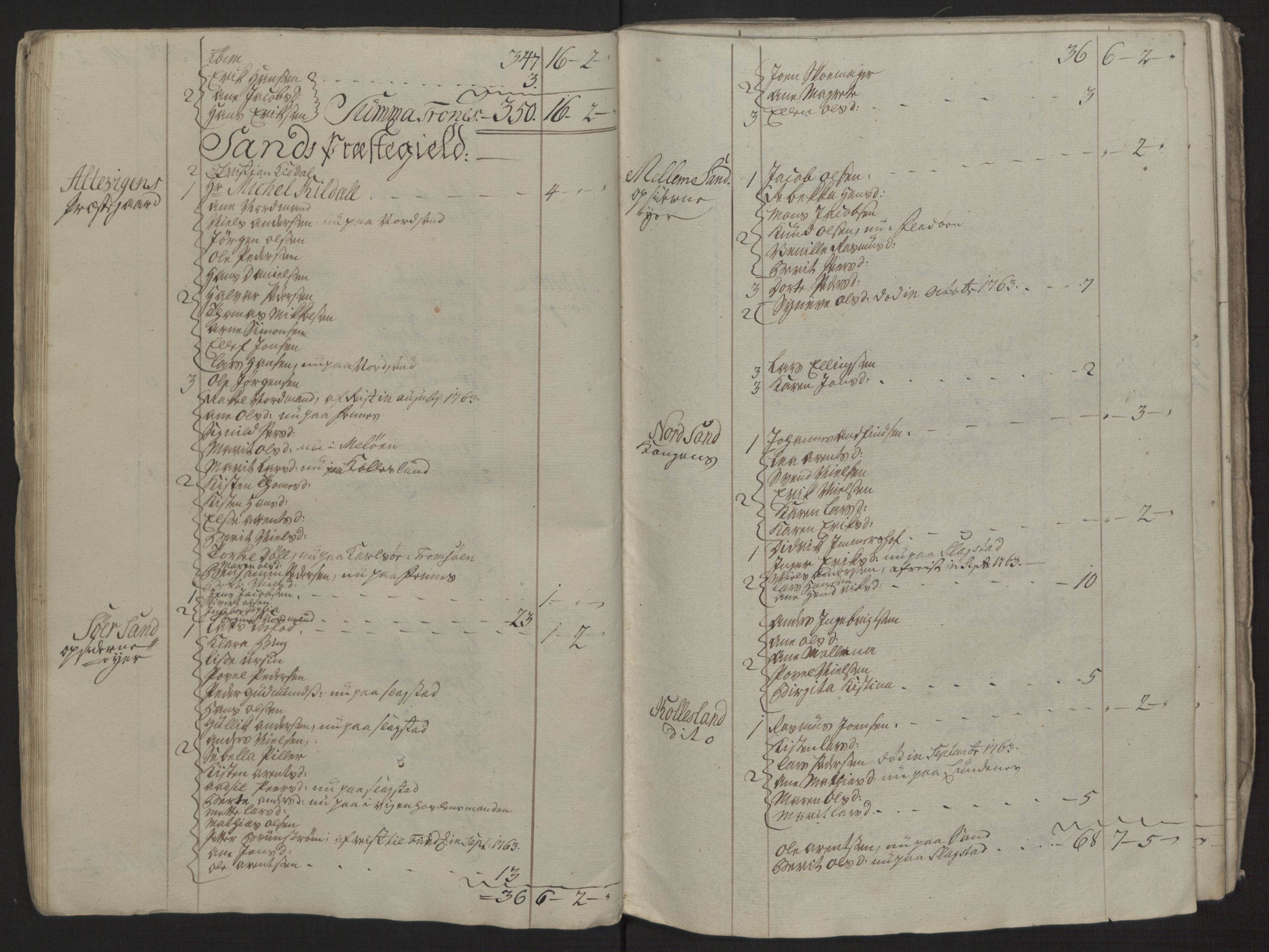 Rentekammeret inntil 1814, Reviderte regnskaper, Fogderegnskap, RA/EA-4092/R68/L4845: Ekstraskatten Senja og Troms, 1762-1765, p. 280