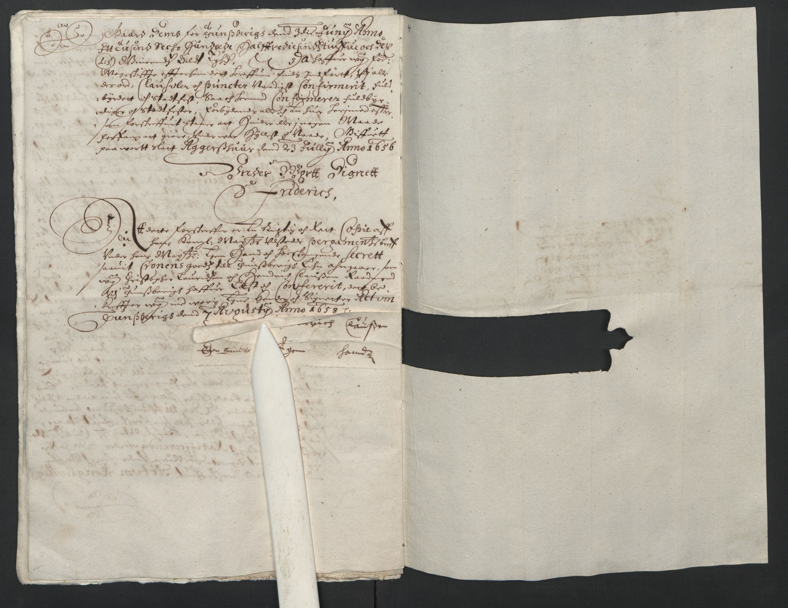 Rentekammeret inntil 1814, Reviderte regnskaper, Lensregnskaper, AV/RA-EA-5023/R/Rb/Rbo/L0033: Tønsberg len, 1655-1658