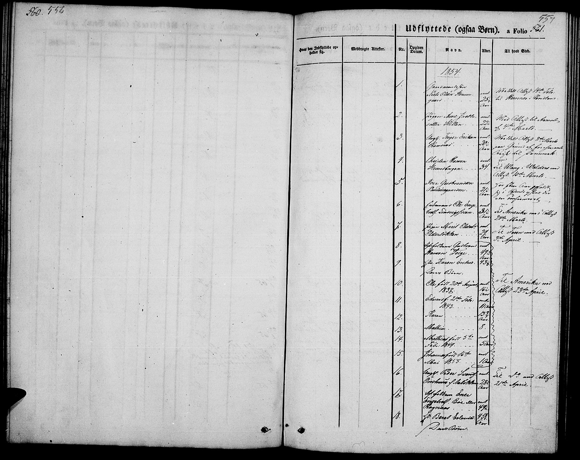 Ringebu prestekontor, SAH/PREST-082/H/Ha/Hab/L0003: Parish register (copy) no. 3, 1854-1866, p. 556-557