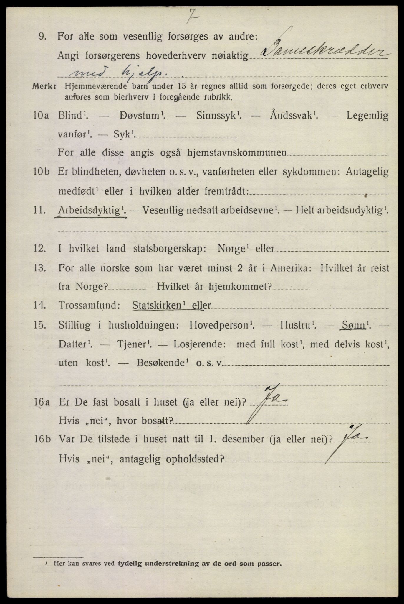 SAKO, 1920 census for Lier, 1920, p. 14803