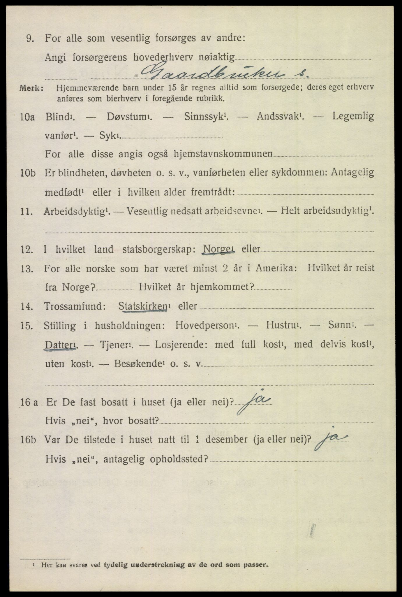 SAH, 1920 census for Sollia, 1920, p. 682