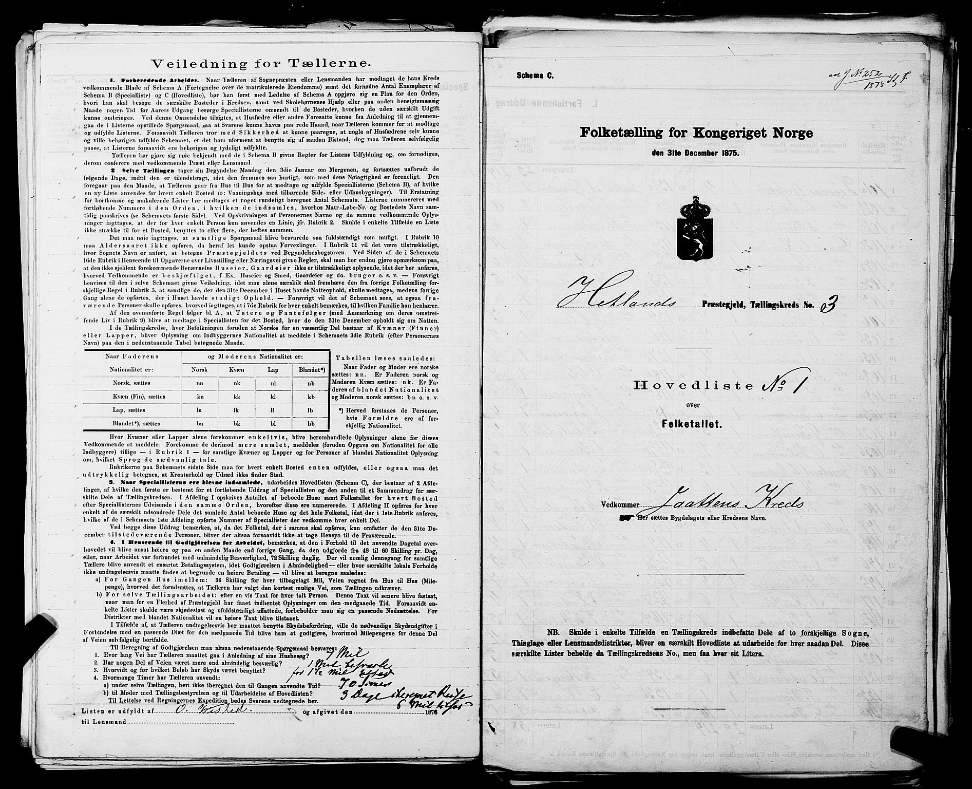 SAST, 1875 census for 1126P Hetland, 1875, p. 18