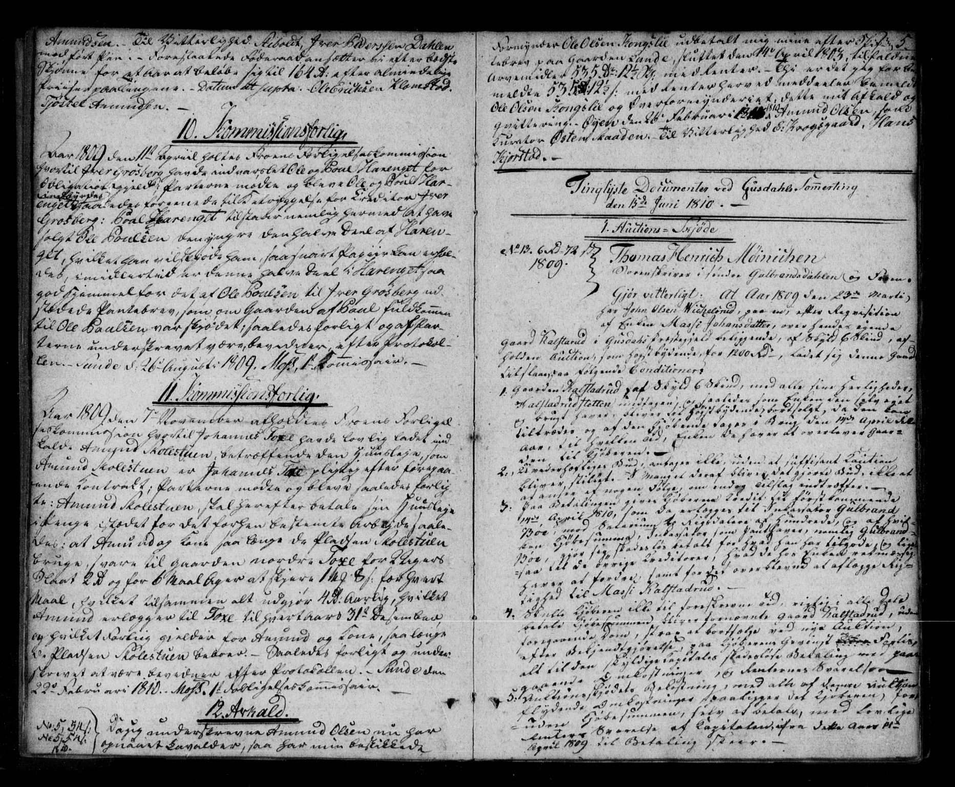 Sør-Gudbrandsdal tingrett, AV/SAH-TING-004/H/Hb/Hba/L0007: Mortgage book no. I 7, 1810-1820, p. 5