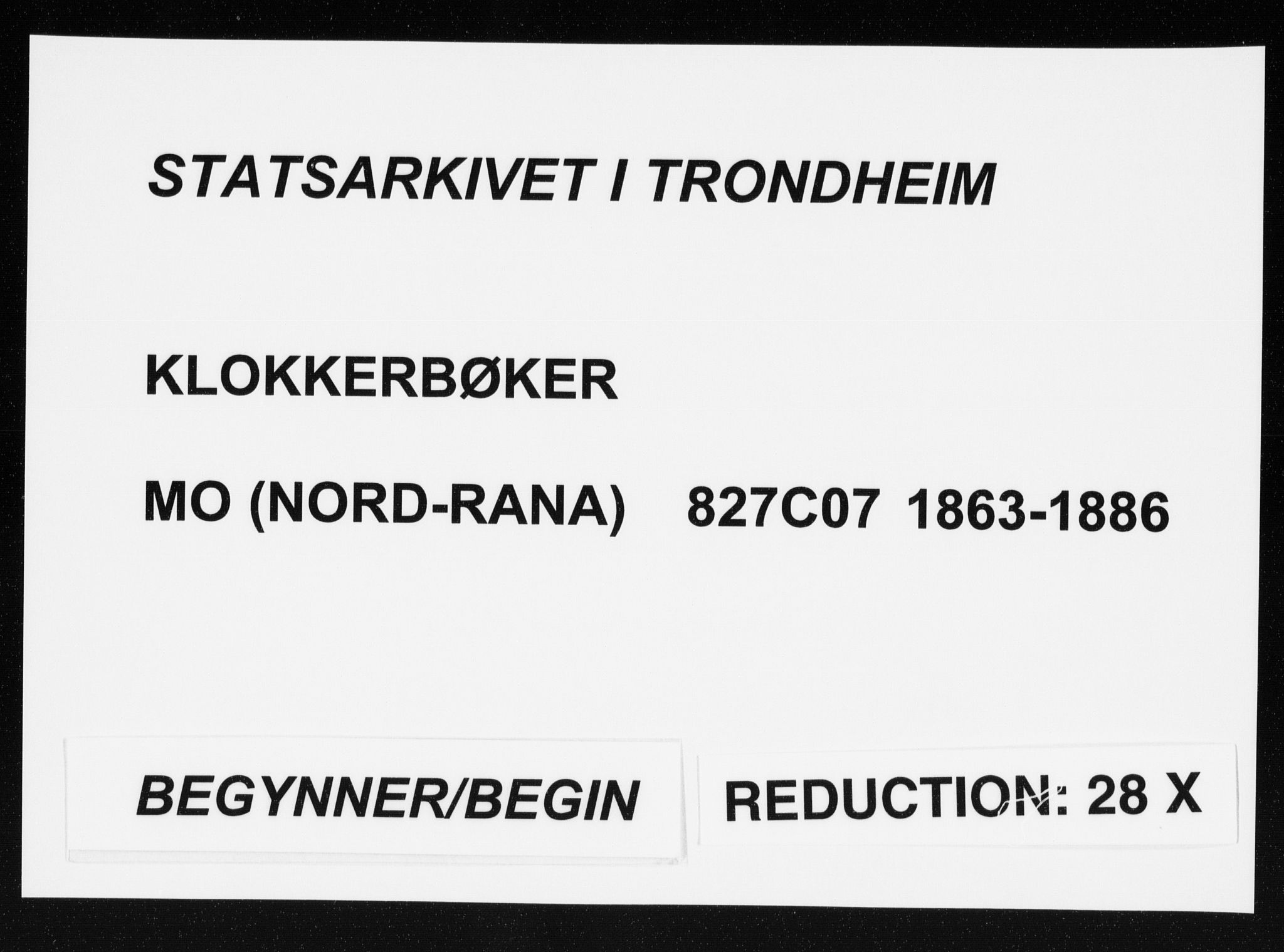 Ministerialprotokoller, klokkerbøker og fødselsregistre - Nordland, SAT/A-1459/827/L0418: Parish register (copy) no. 827C07, 1863-1886