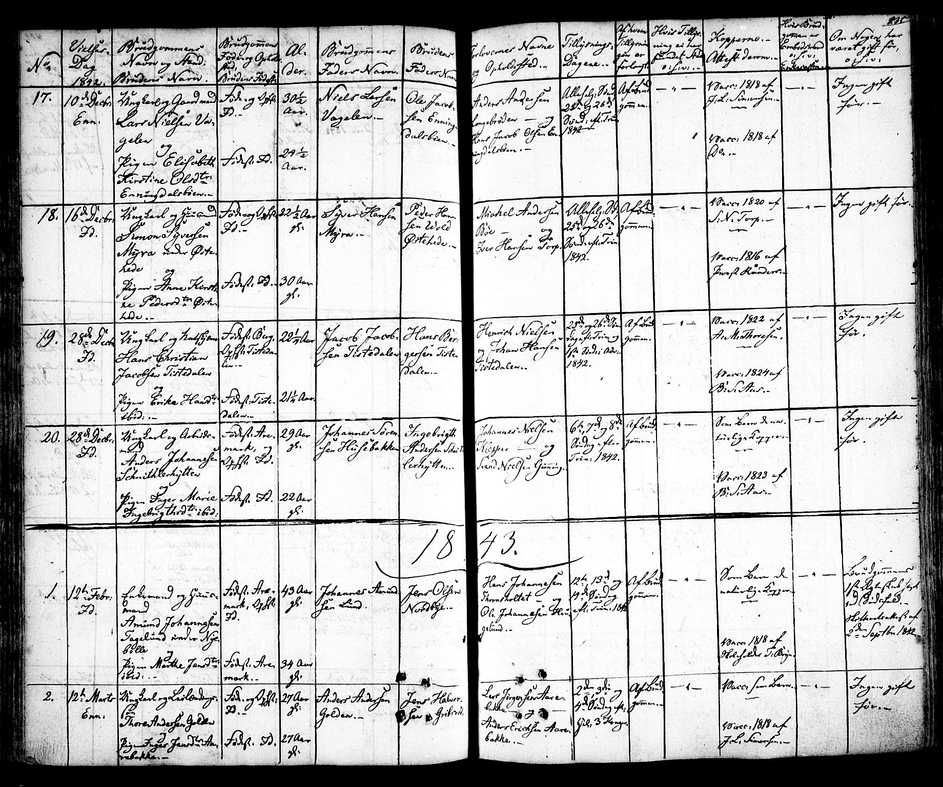 Idd prestekontor Kirkebøker, AV/SAO-A-10911/F/Fc/L0003: Parish register (official) no. III 3, 1832-1847, p. 235