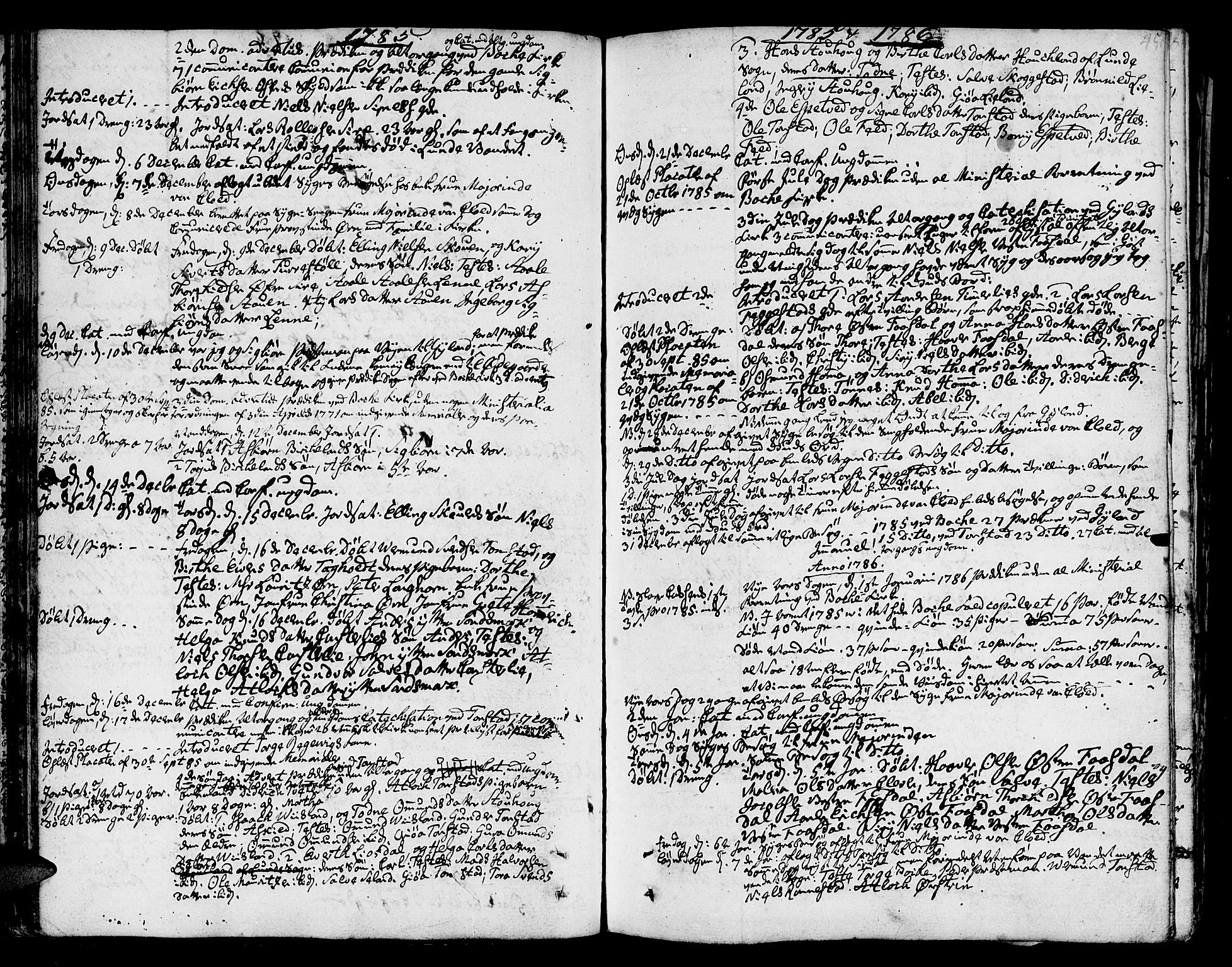 Bakke sokneprestkontor, SAK/1111-0002/F/Fa/Faa/L0002: Parish register (official) no. A 2, 1780-1816, p. 45