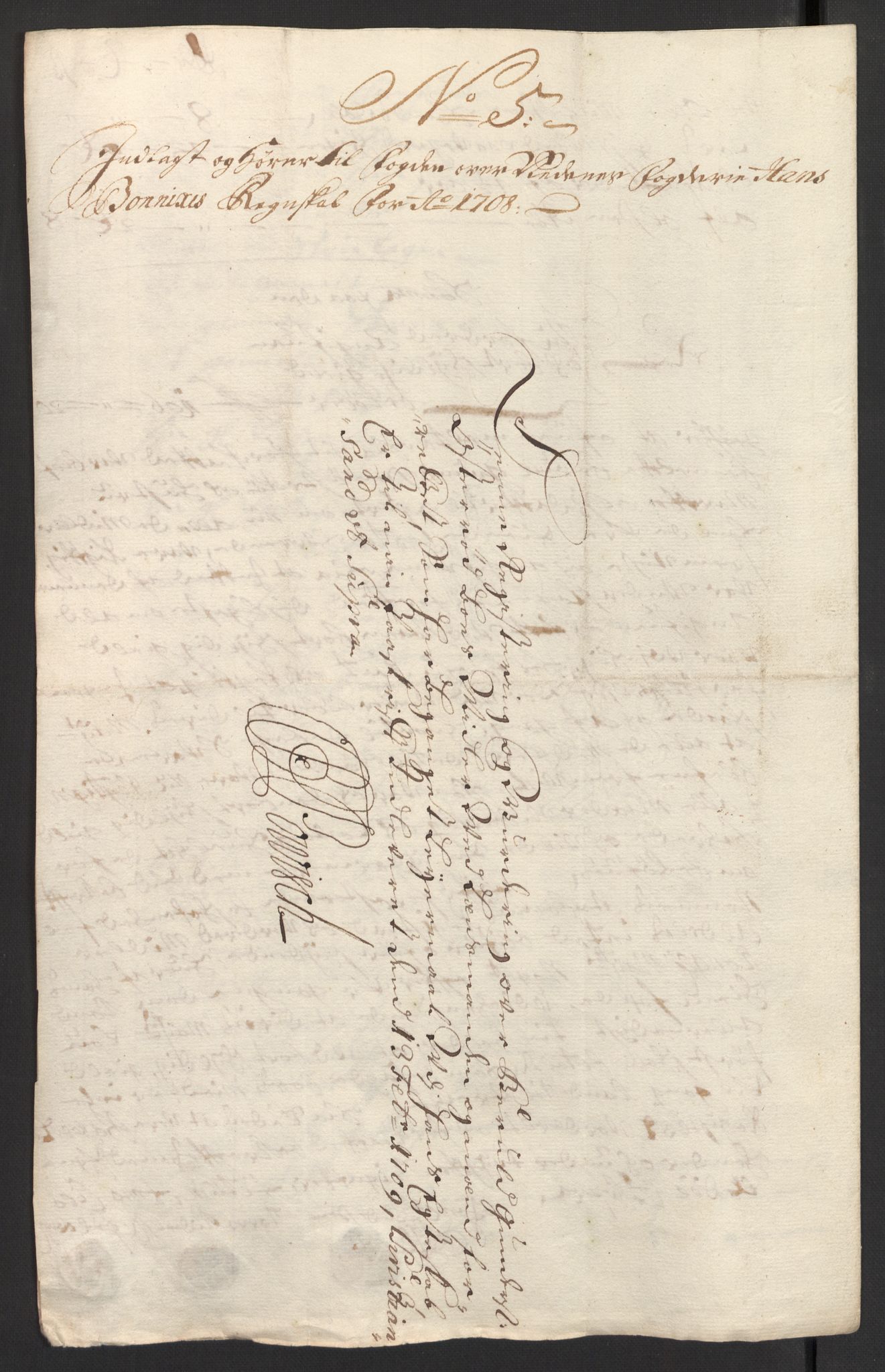 Rentekammeret inntil 1814, Reviderte regnskaper, Fogderegnskap, AV/RA-EA-4092/R39/L2318: Fogderegnskap Nedenes, 1706-1709, p. 268