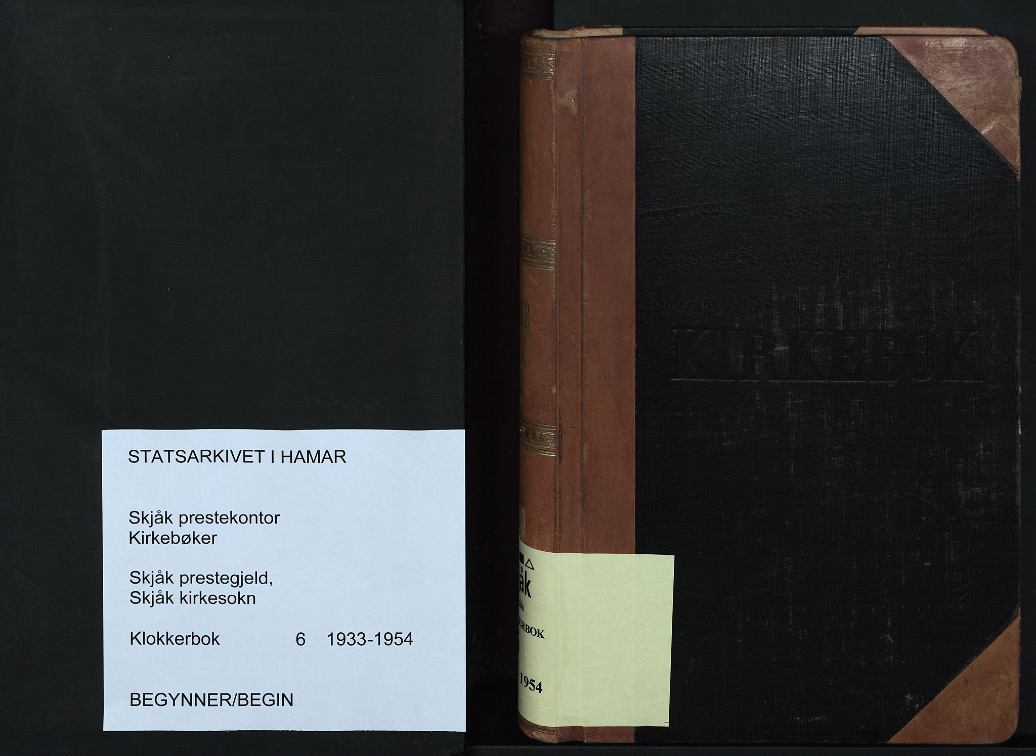 Skjåk prestekontor, SAH/PREST-072/H/Ha/Hab/L0006: Parish register (copy) no. 6, 1933-1954