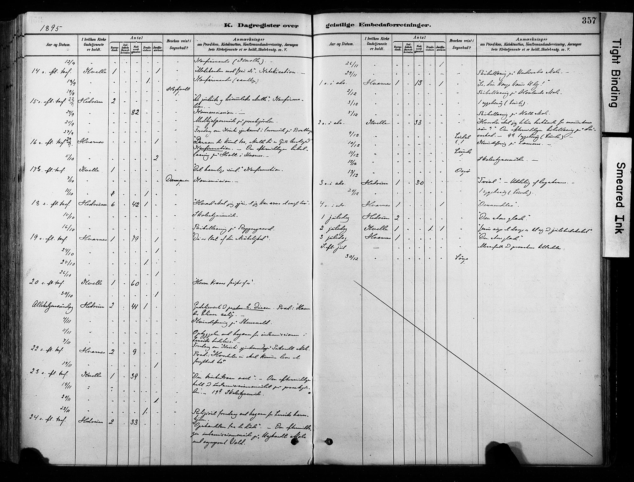 Hedrum kirkebøker, AV/SAKO-A-344/F/Fa/L0009: Parish register (official) no. I 9, 1881-1903, p. 357